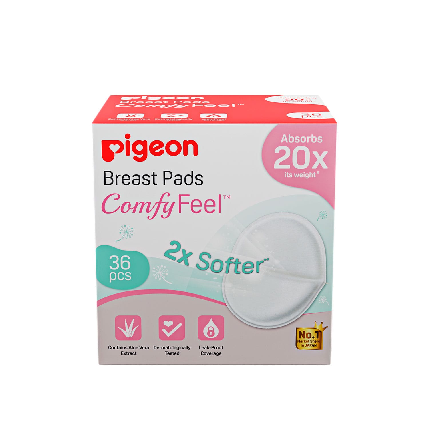 Pigeon Breast Pads Comfyfeel 12 Pcs Box