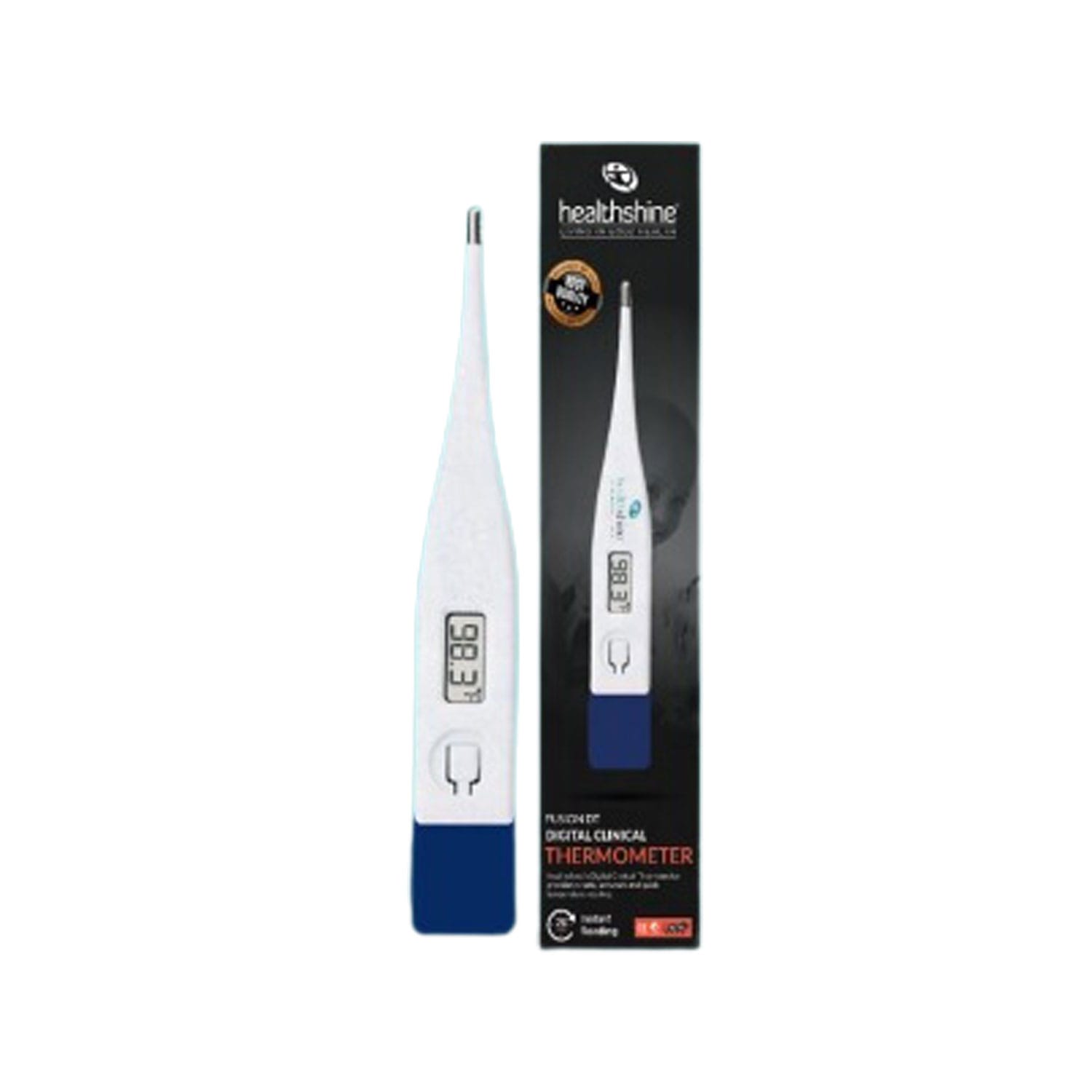 Healthshine Digital Thermometer (Fusion Dt) White (Pack of 2)