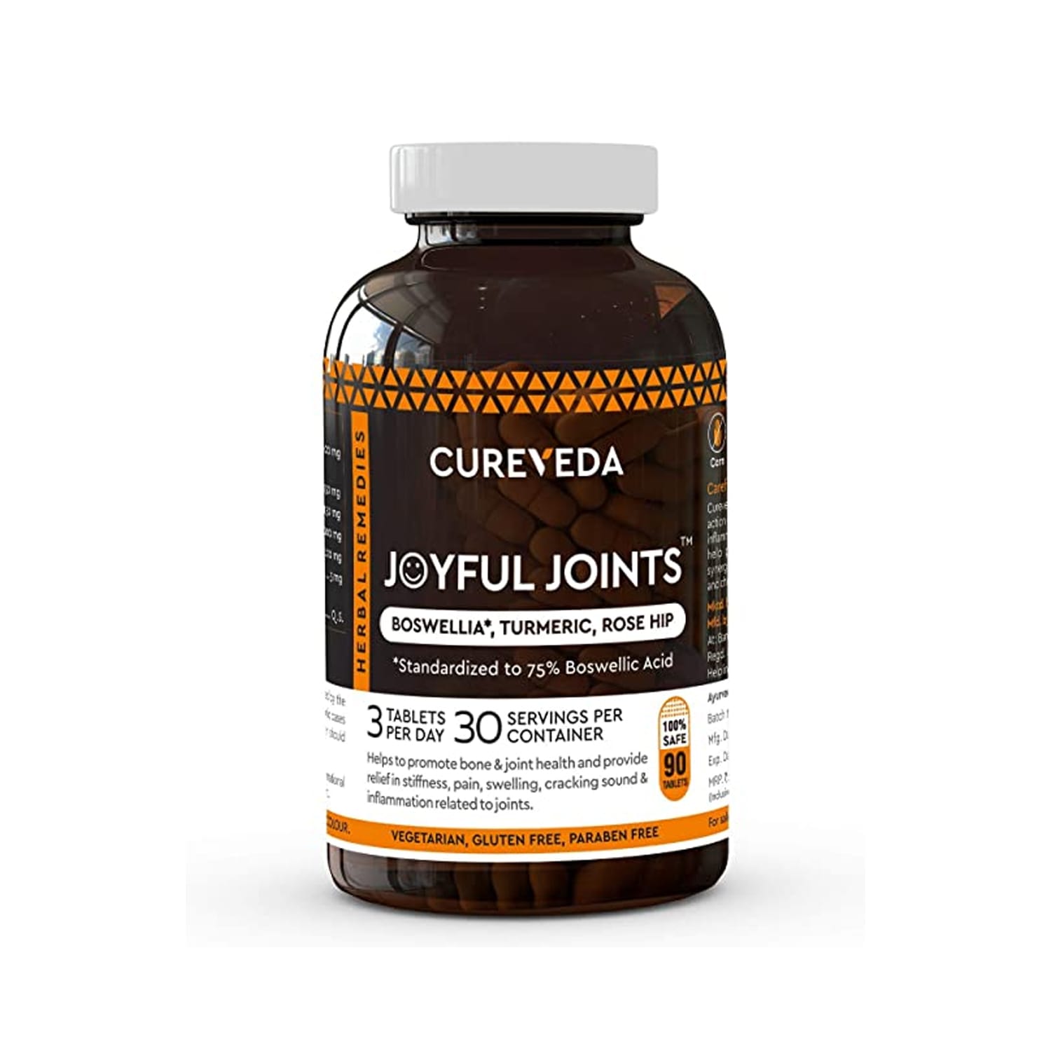 Cureveda Herbal Joyful Joints for Bone Health 90 Tablets