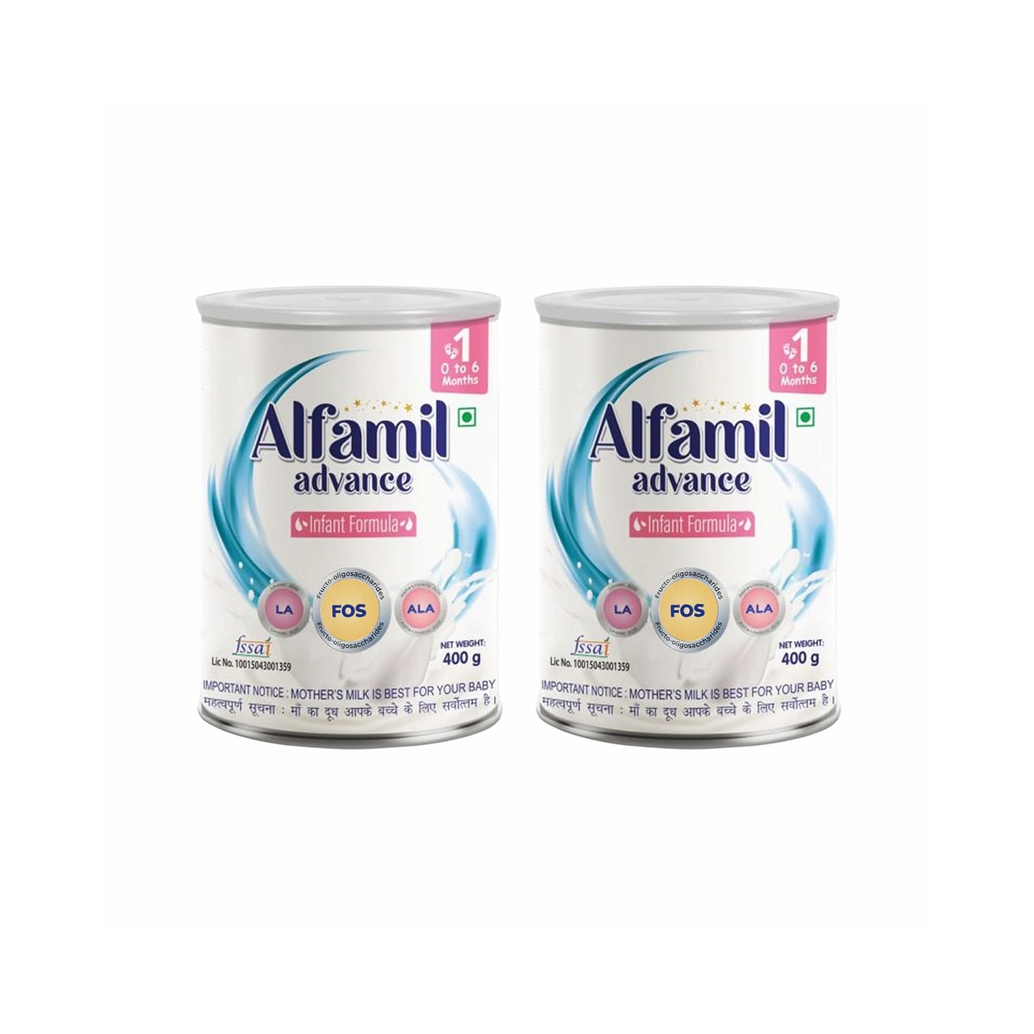 Evexia Alfamil Advance Stage 1 Infant Formula (400g) Pack of 2