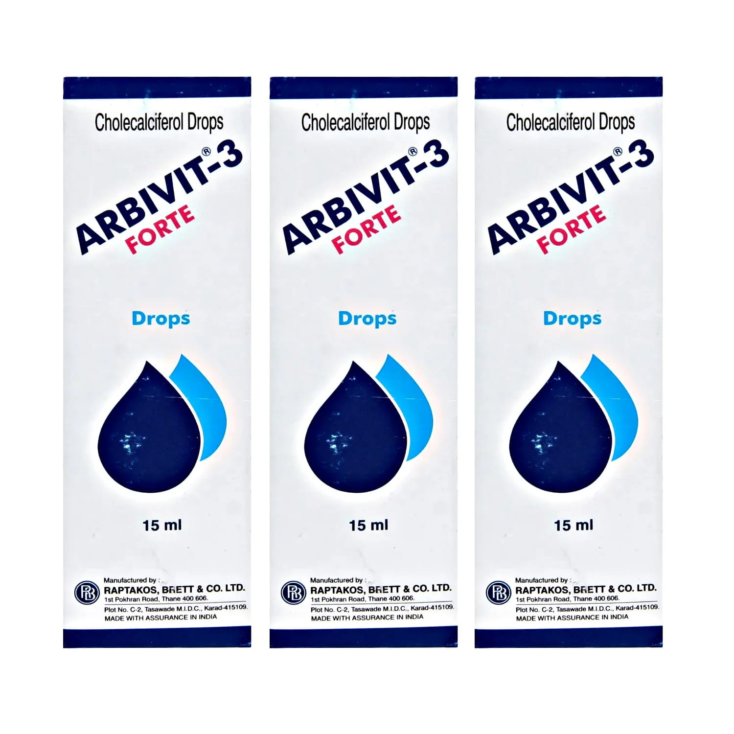 Arbivit “ 3 Forte Drops 15ml - (Pack of 3)