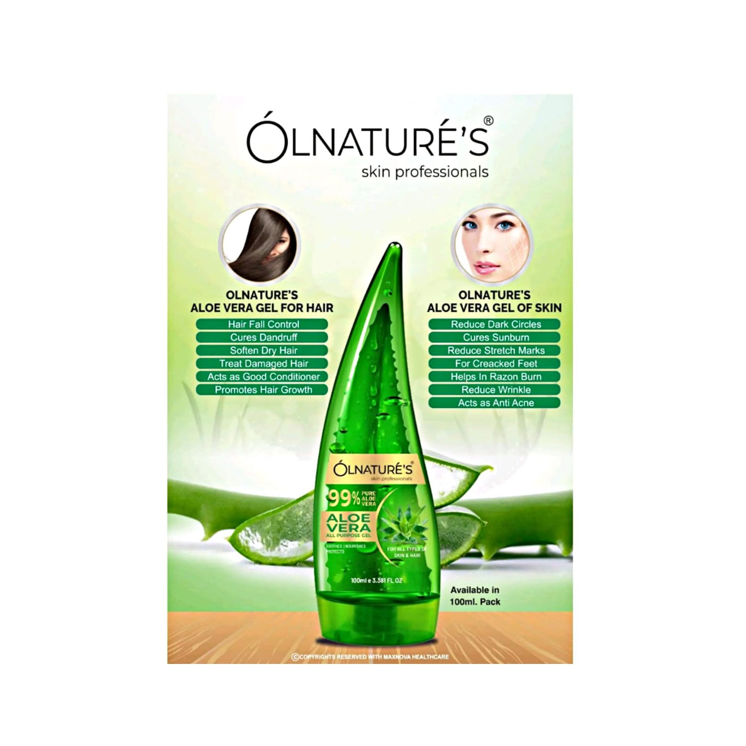 Olnature’s Aloe Vera Gel 100ml
