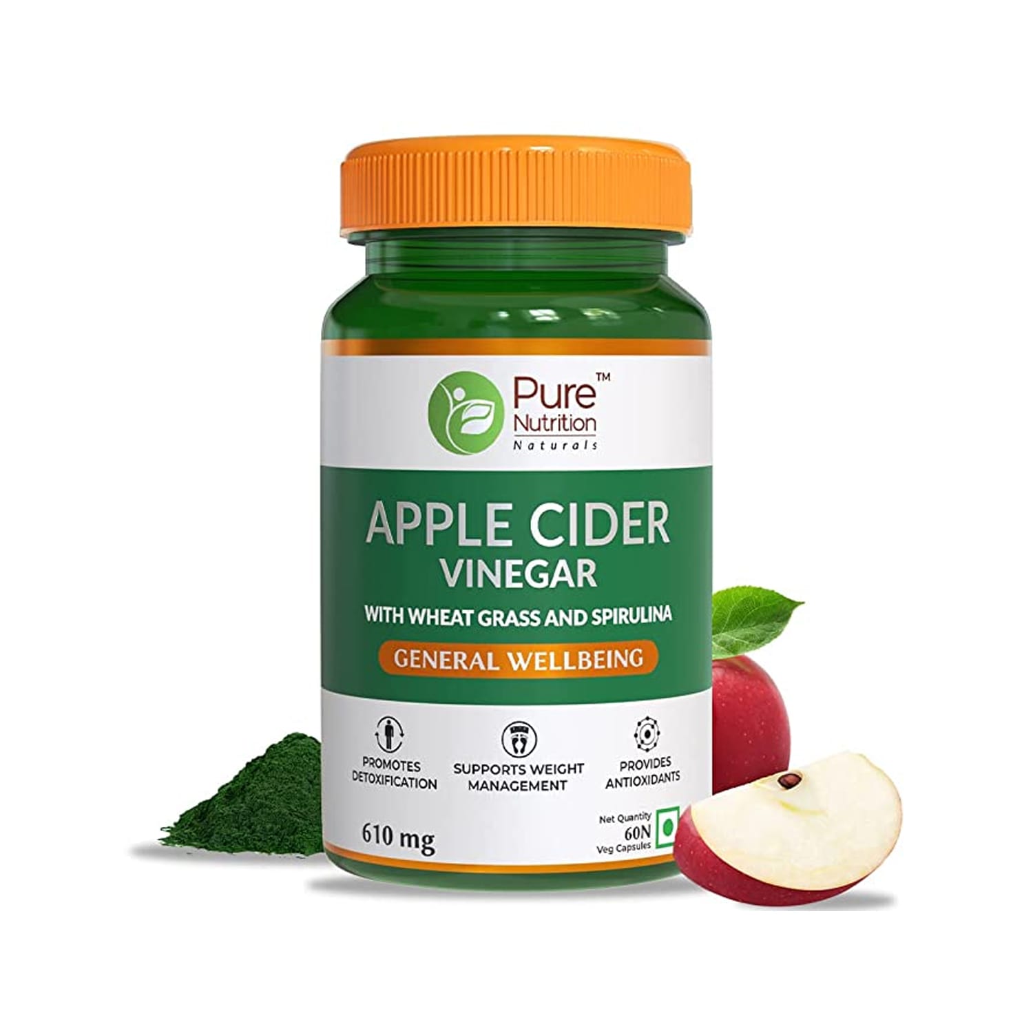 Pure Nutrition Apple Cider Vinegar (60veg capsules)