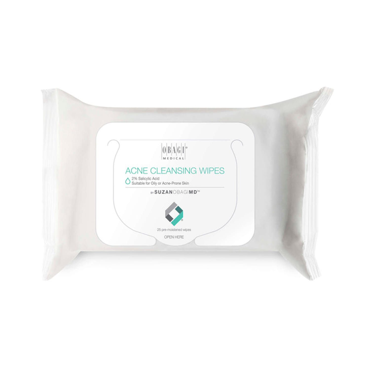 Obagi Acne Cleansing Wipes for Oily or Acne Prone Skin (25 Nos)