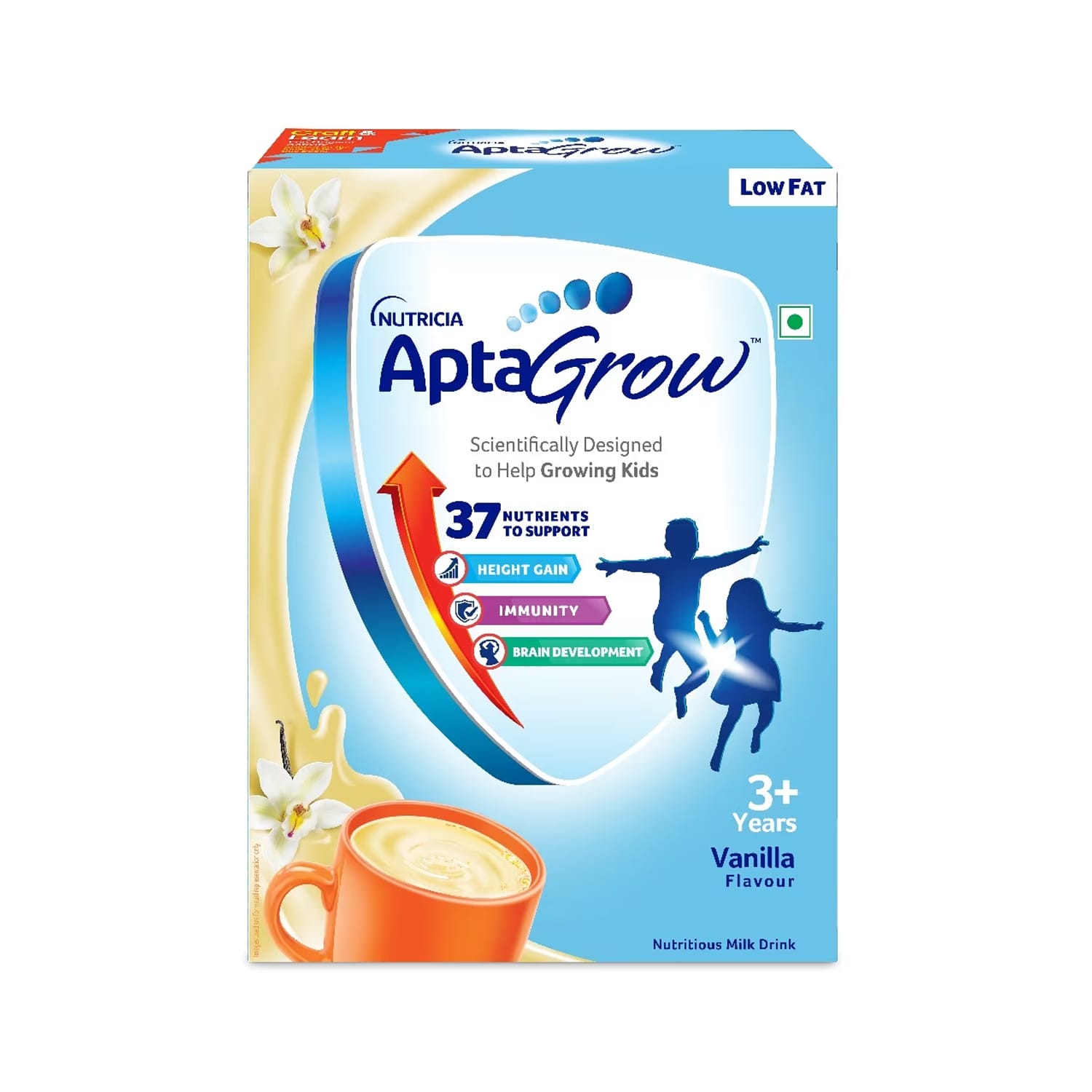 AptaGrow Health and Nutrition Drink Powder for Kid's Vanilla 400 g
