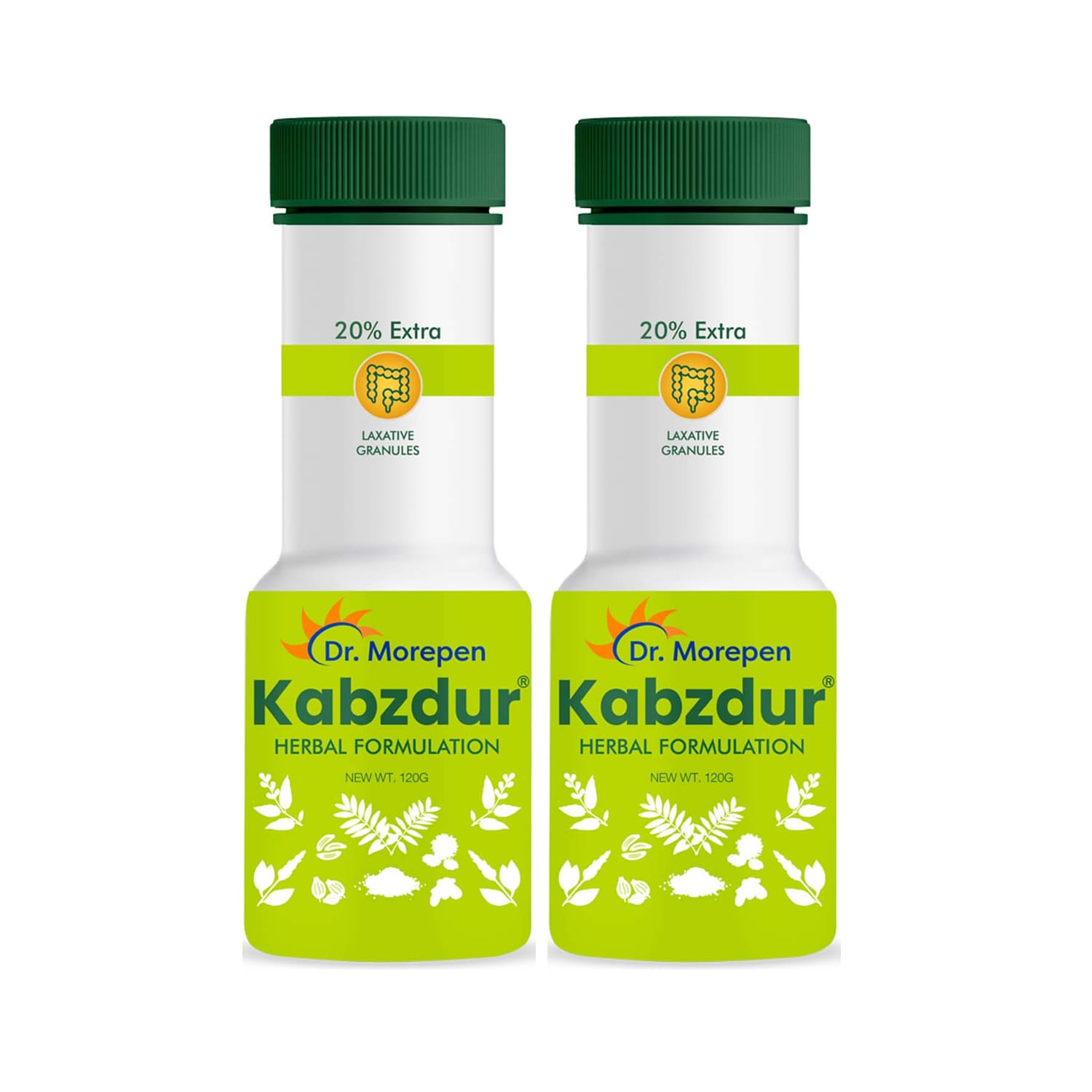 Dr Morepen Kabzdur Herbal Formulation laxative Granules 120gm - (Pack of 2)