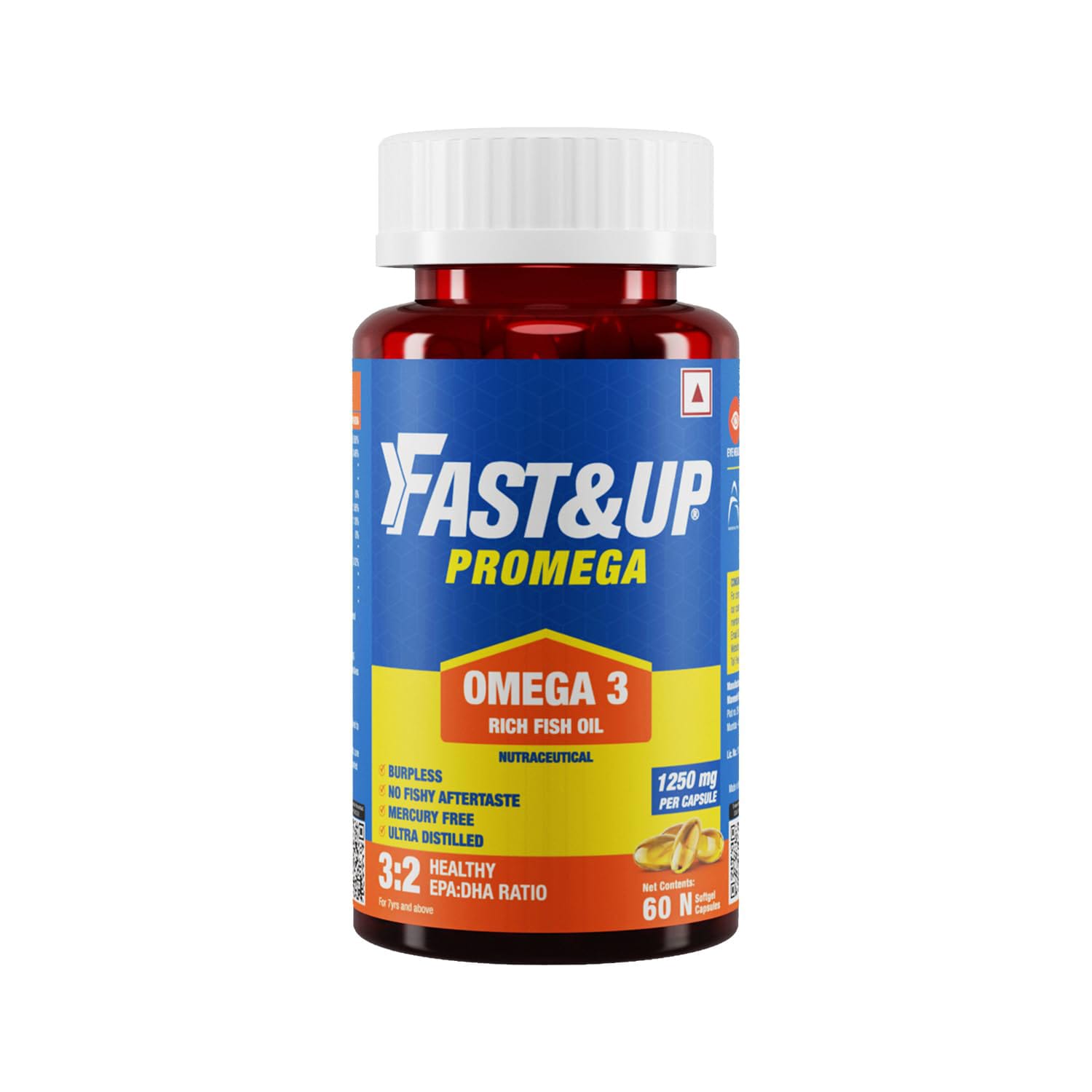 Fast & Up Promega - 60 Softgels, Omega 3