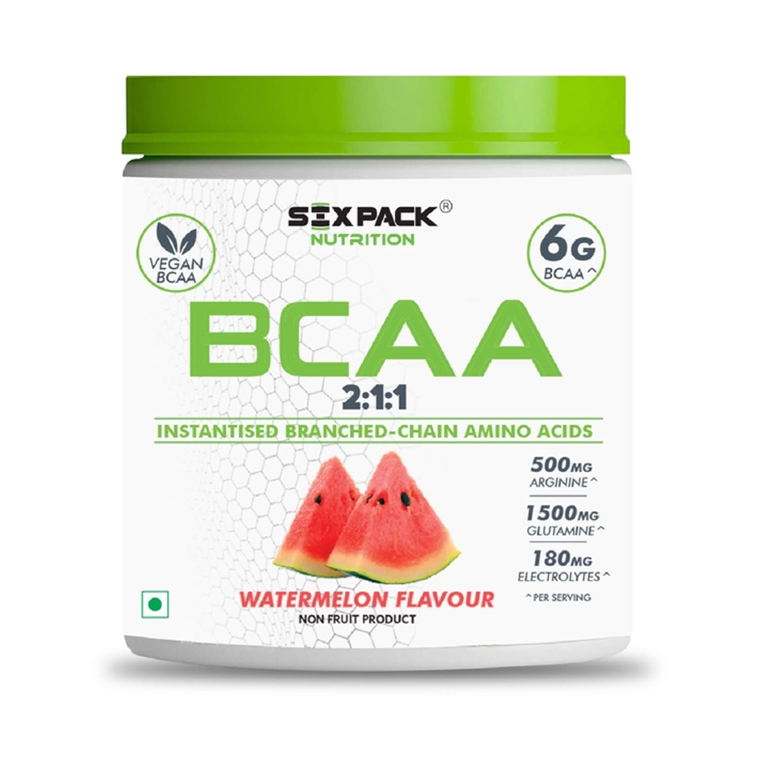 Six Pack Nutrition BCAA (Branched Chain Amino Acids) Powder Watermelon Flavour 300g