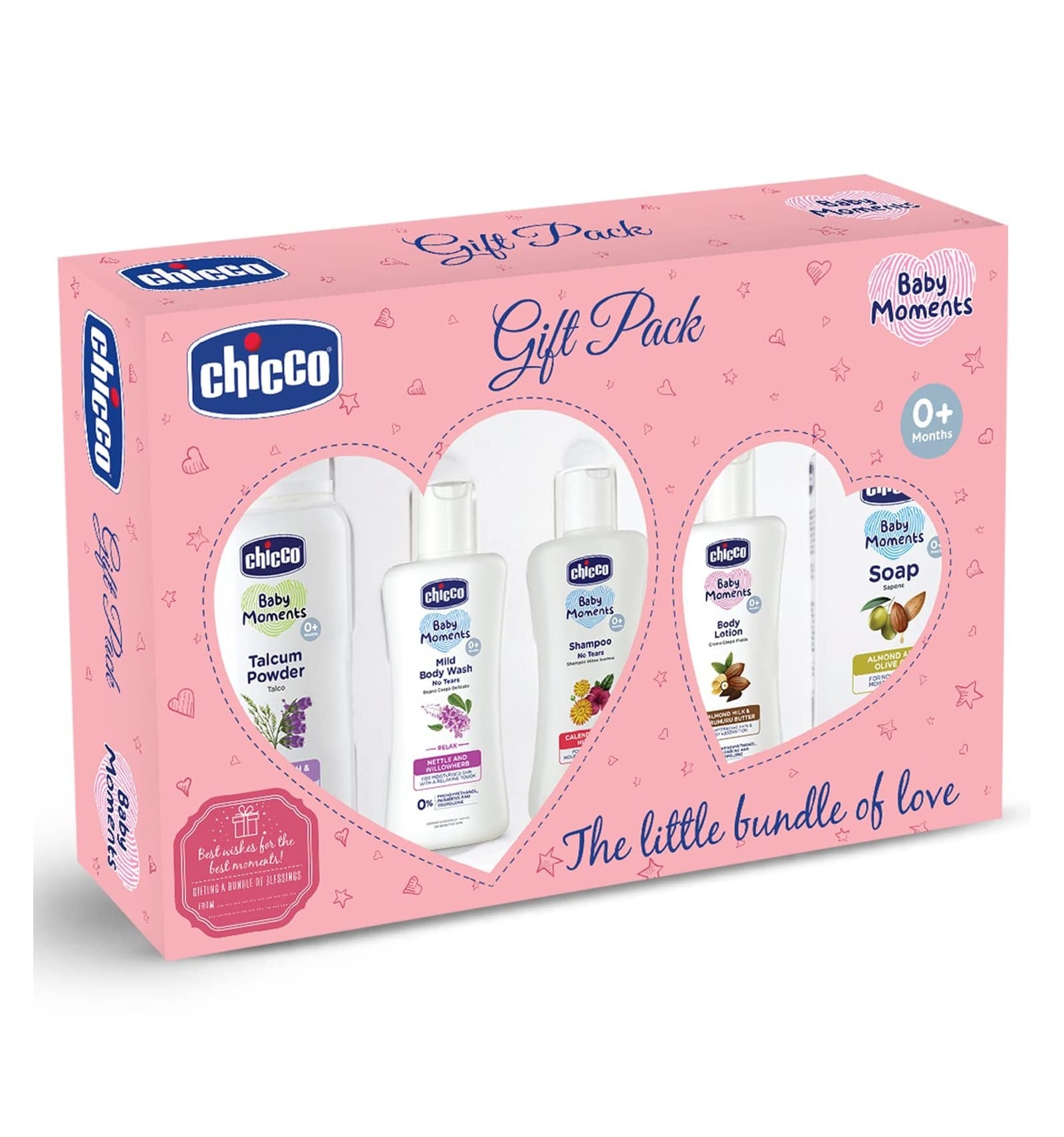 Chicco Baby First Cuddle Gift Set- Pink