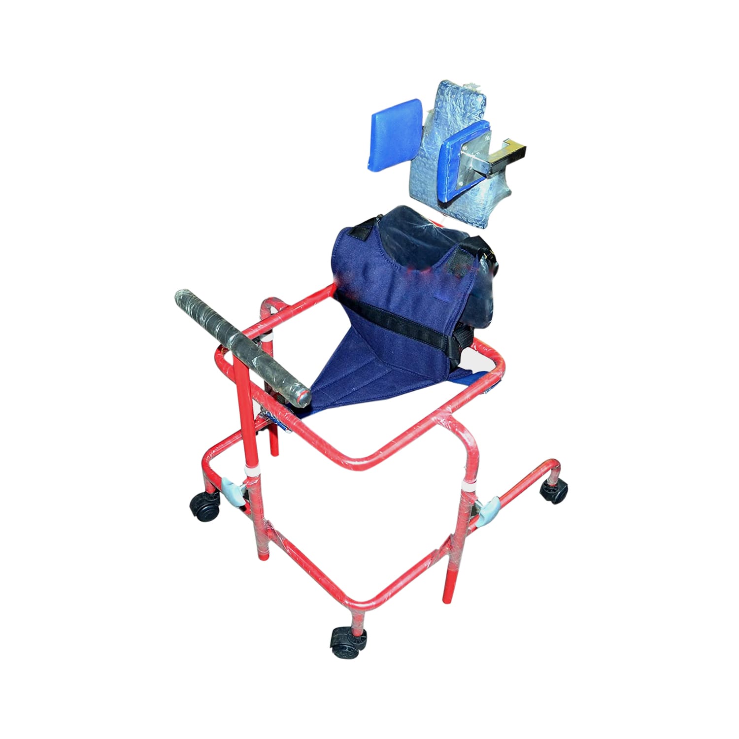Albio CP Walker Child - Height Adjustable Cerebral Palsy Walker, Most Suitable for Child Height 2.0 Feet to 3.0 Feet, with Removable Head Rest, Seat and Body Supporting Chest Belt