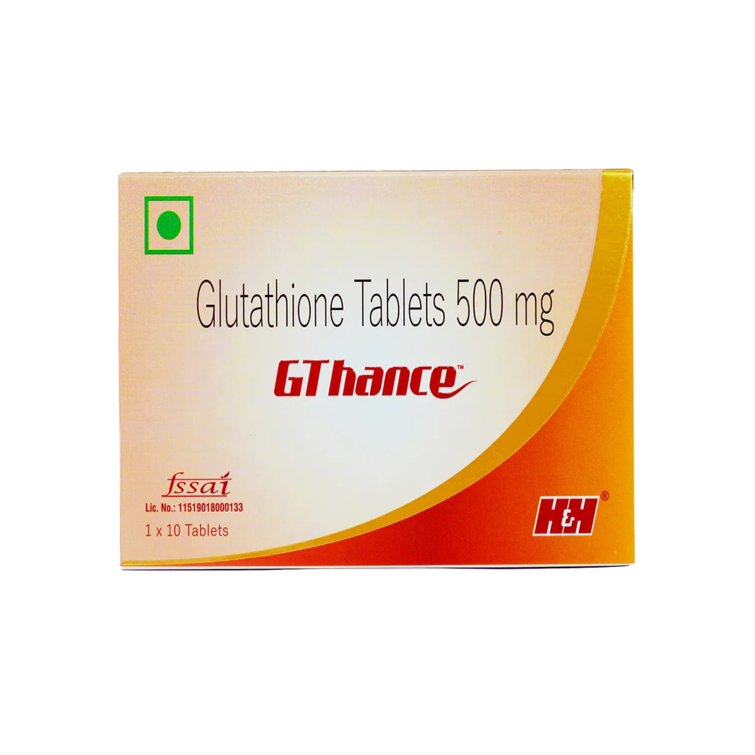 Gthance Glutathione Tablets 500mg (1x10 Tablets)