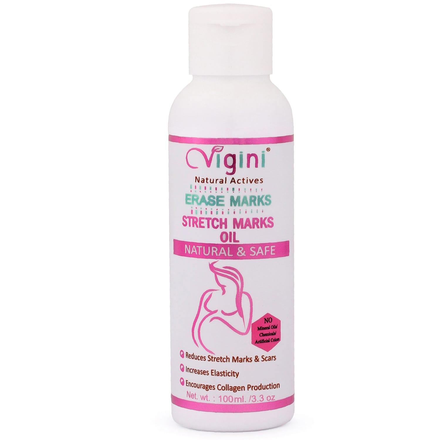 Vigini Erase Stretch Marks Scars Removal Oil In During After Pregnancy 100ml