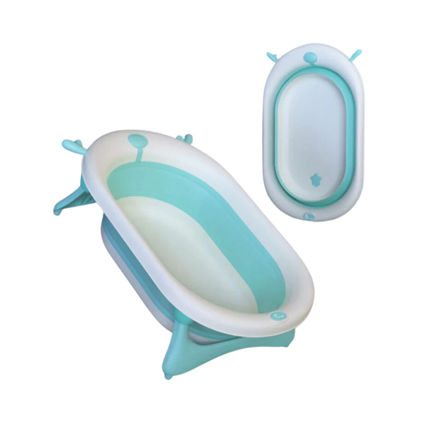 R for Rabbit Bubble Double Aqua Baby Bath Tub from0-3 Years (Blue)