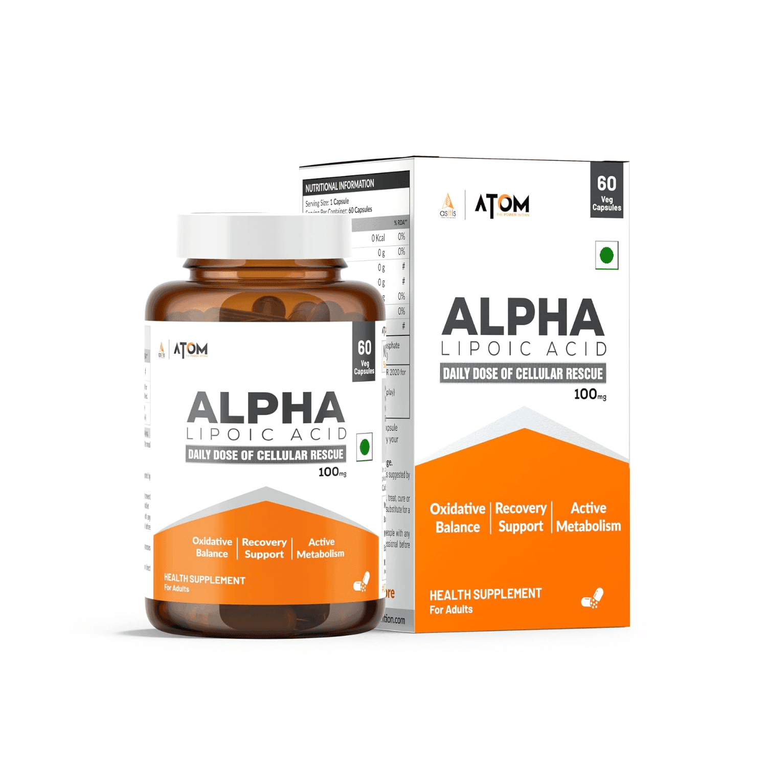 ASITIS Alpha Lipoic Acid Capsule 100mg (60 Nos)