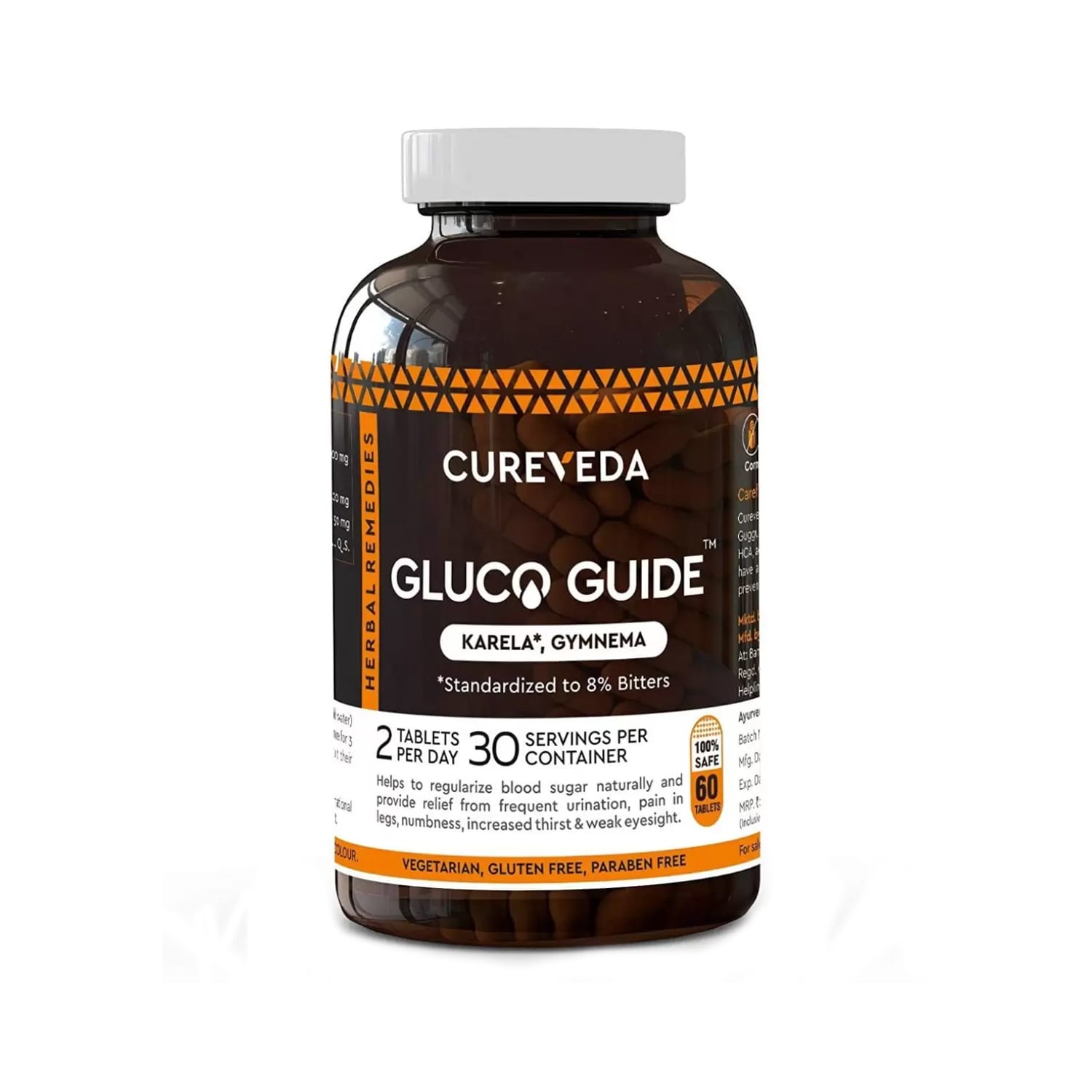 Cureveda Glucoguide (60 Veg Capsules)