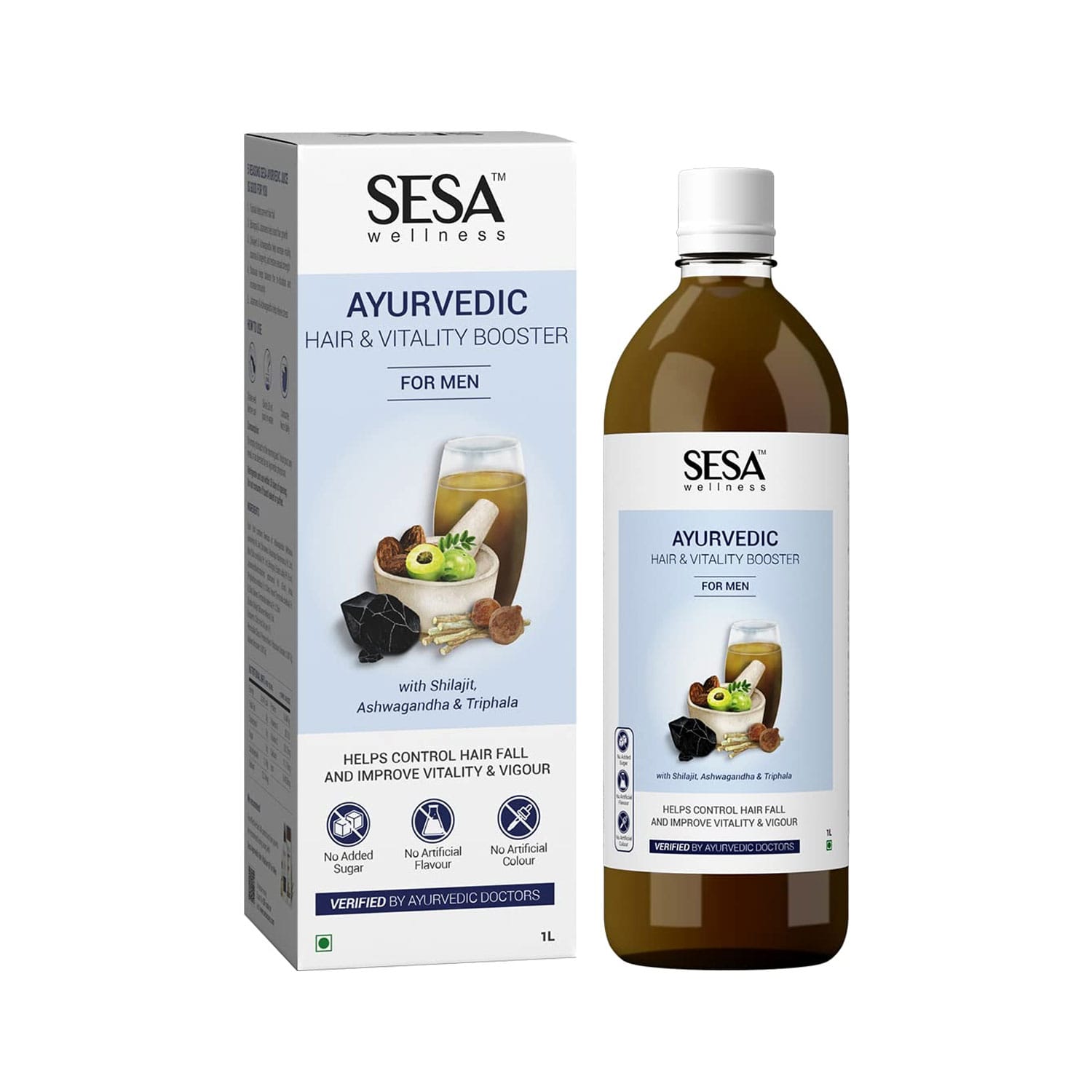 Sesa Ayurvedic Hair and Vitality Booster Juice for Men (1Ltr)