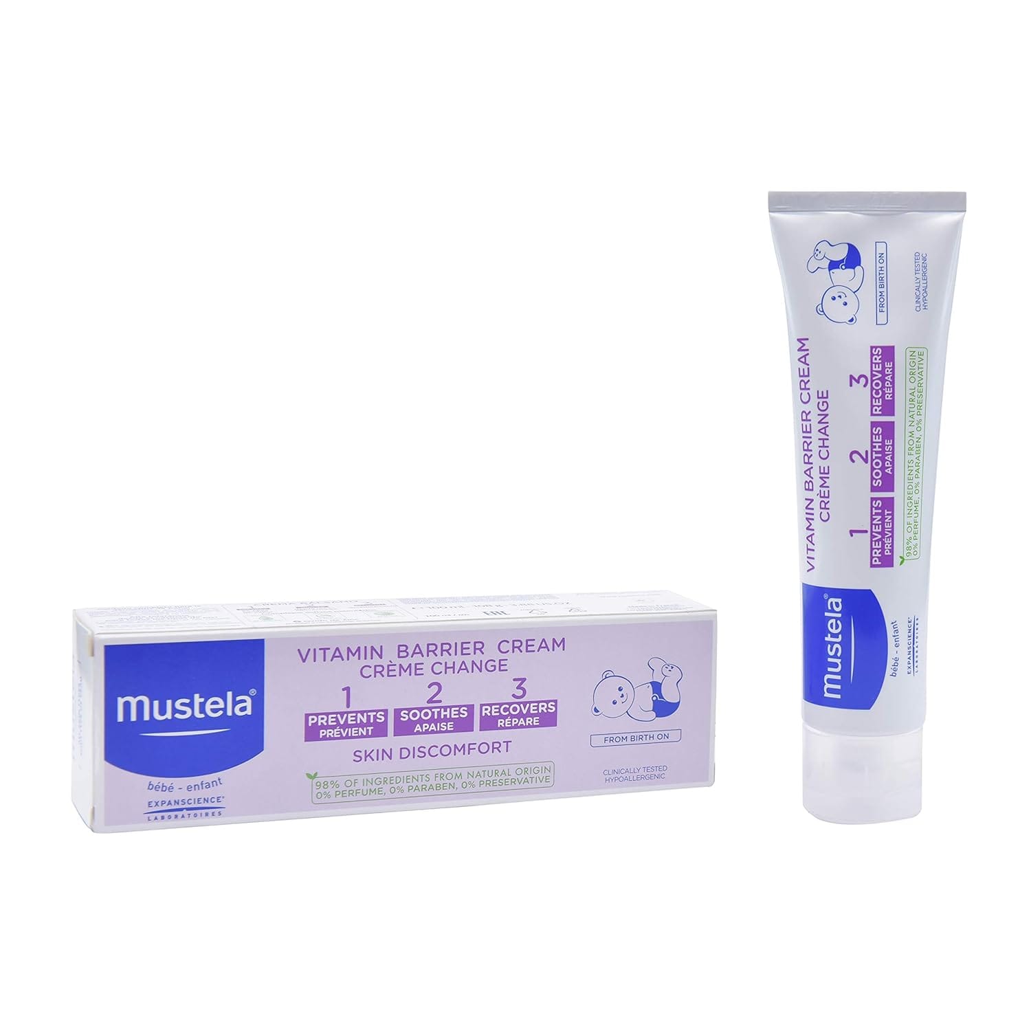 Mustela 123 Vitamin Barrier Cream - 100ml