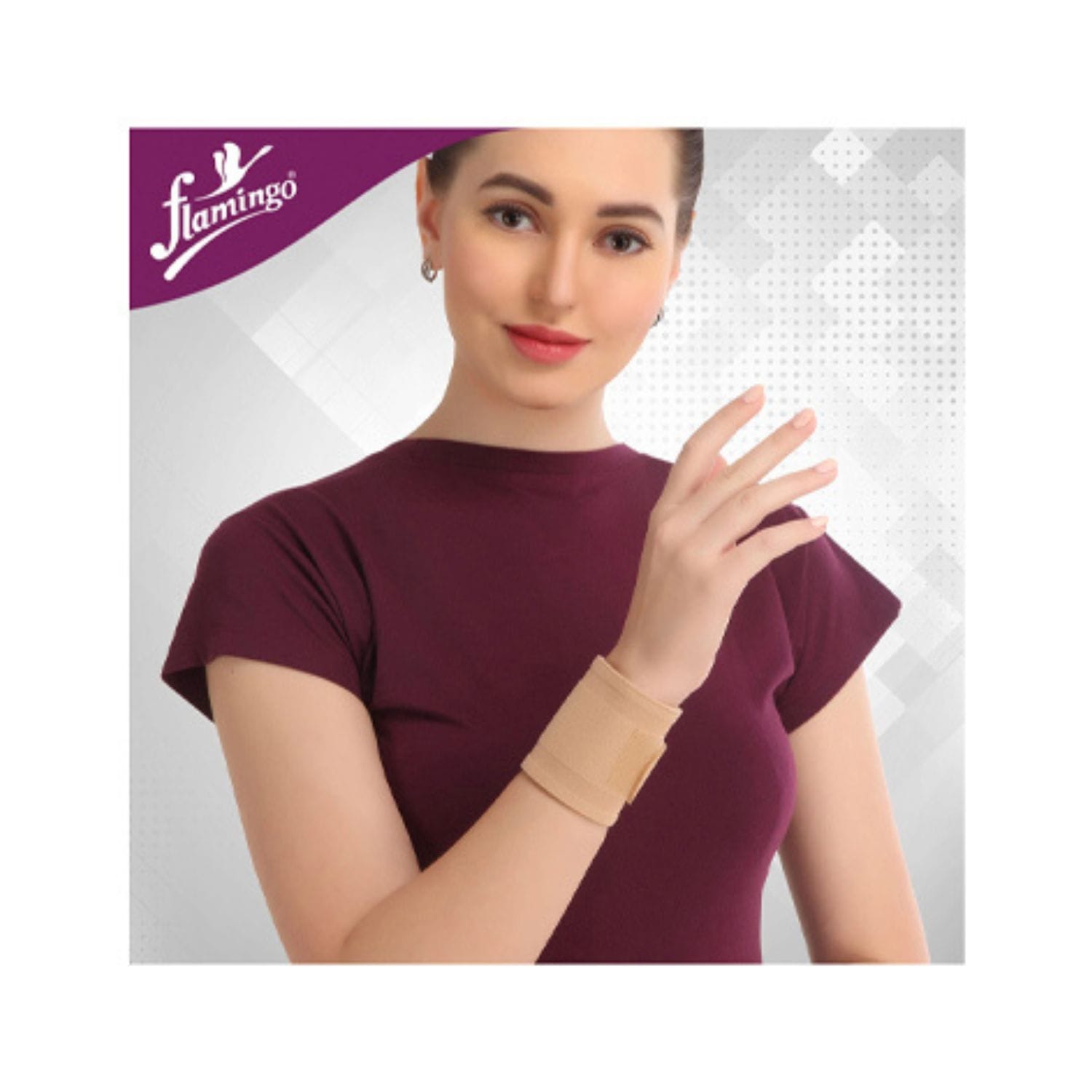 Flamingo Wrist Wrap - Beige (OC 2030)