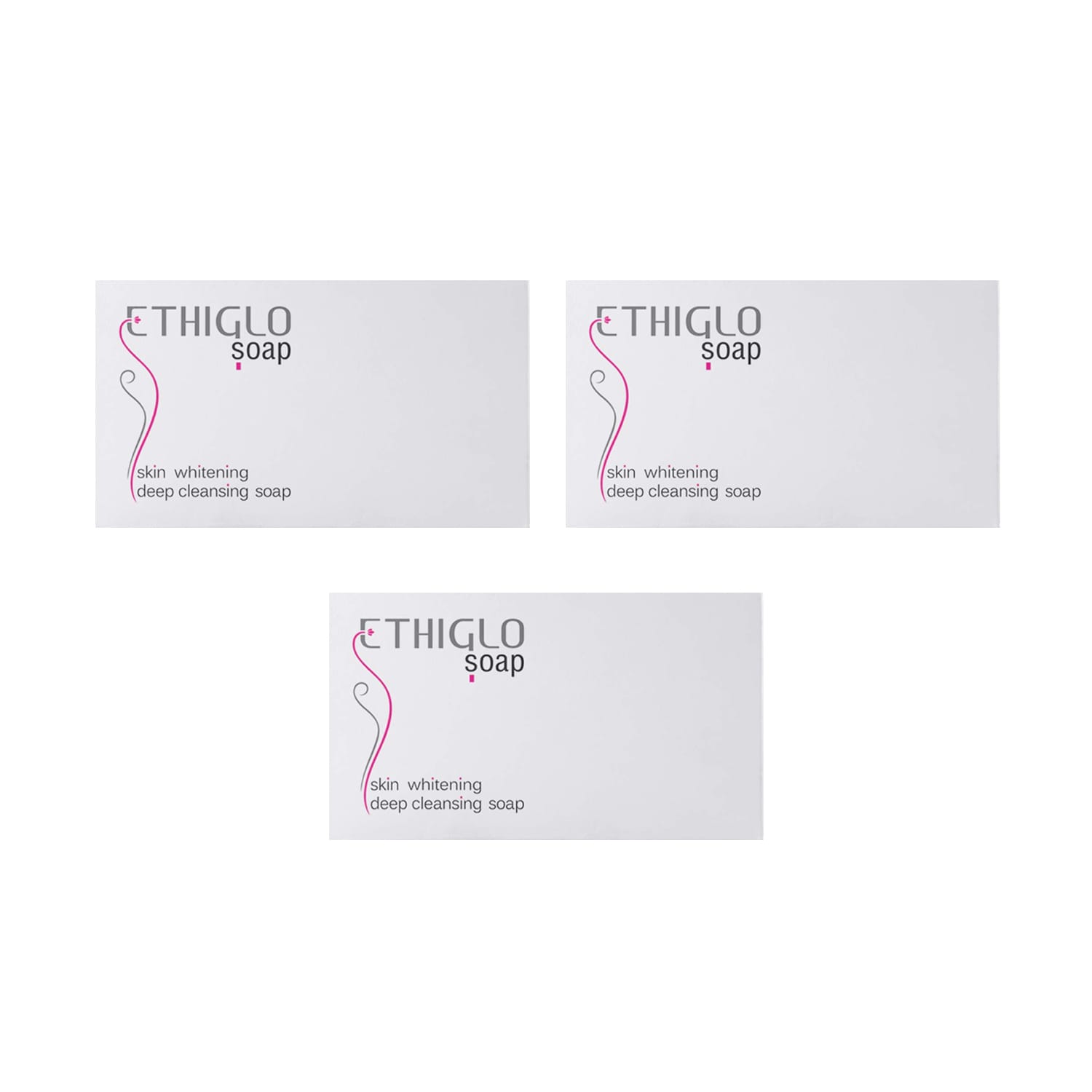 Ethiglo Skin Whitening and Deep Cleansing Soap, 75 gm (Pack of 3)