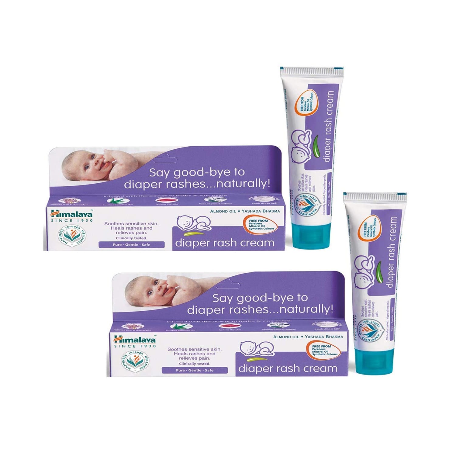 Himalaya Diaper Rash Cream 20g - (Pack of 2)