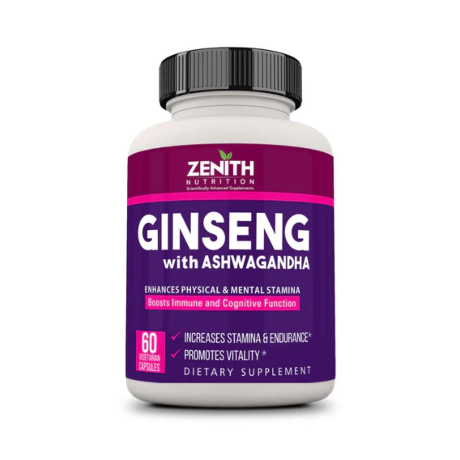 Zenith Ginseng with Ashwagandha (60 Capsules)