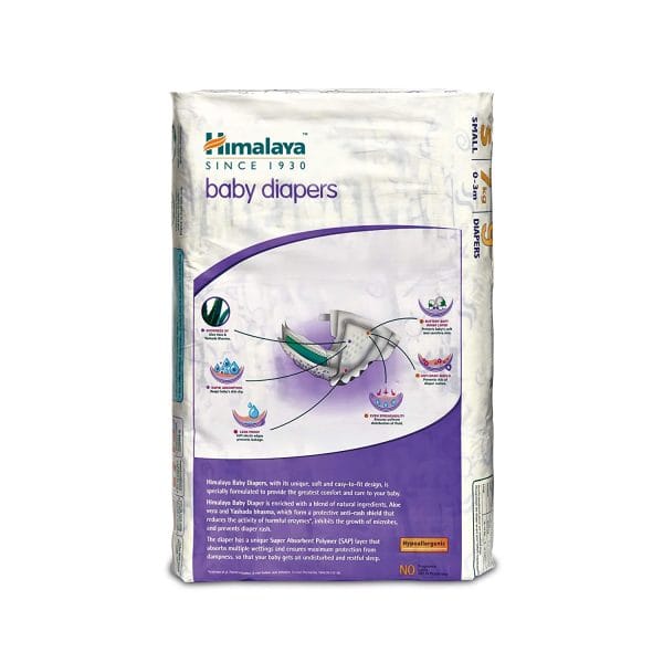 Himalaya Baby Diapers- Tape Style Small up to 7 Kg 5 Diapers