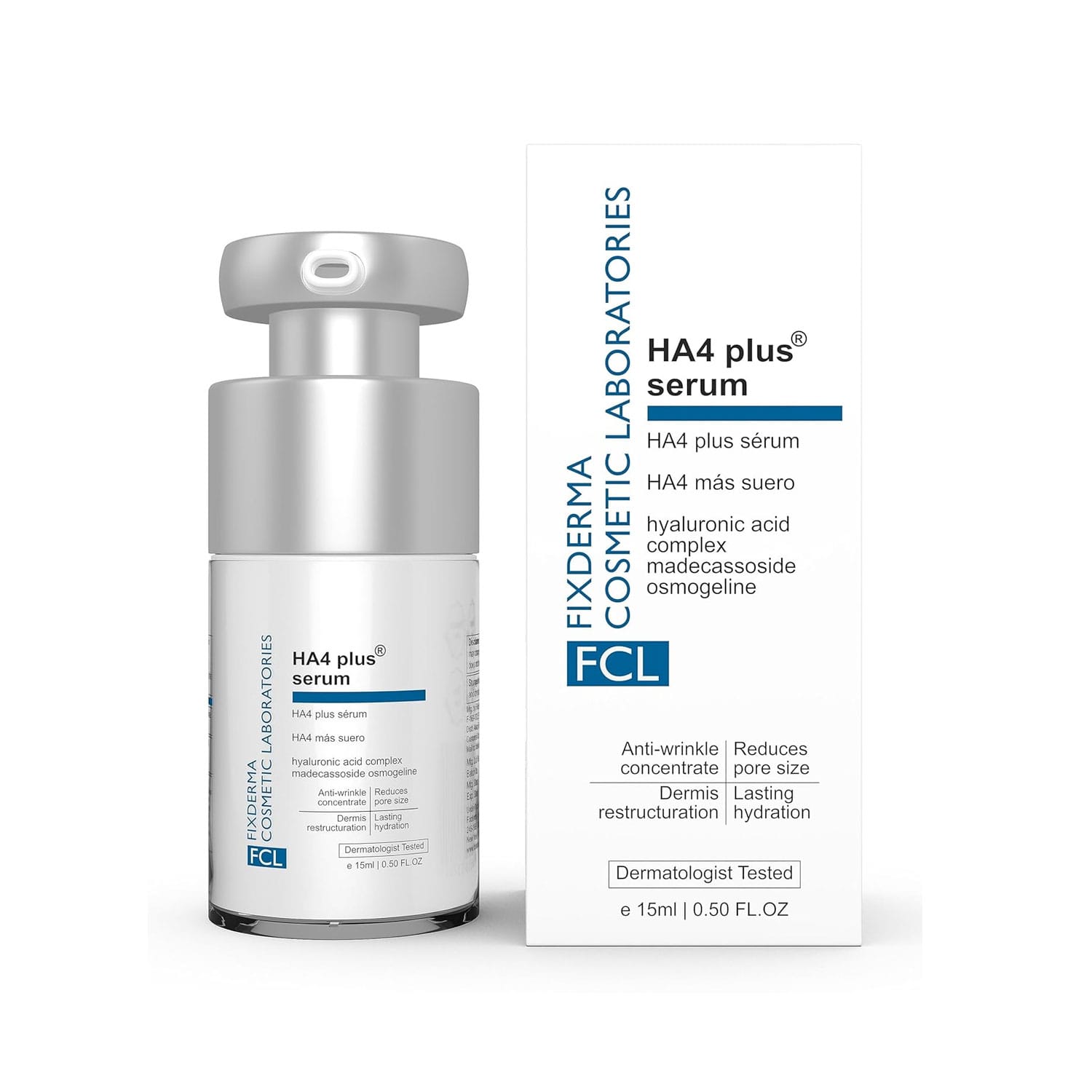 FixDERMA 5% Hyaluronic Acid HA4 Plus Serum 15ml