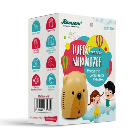 Romsons Turbo The Bear Pediatric Compressor Nebulizer