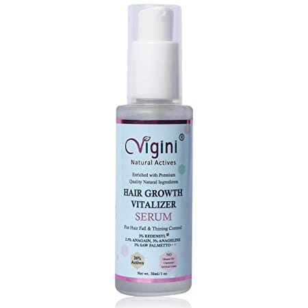 Vigini 26% Actives 3% Redensyl Hair Care Growth Vitalizer Serum Men Women – 30ml