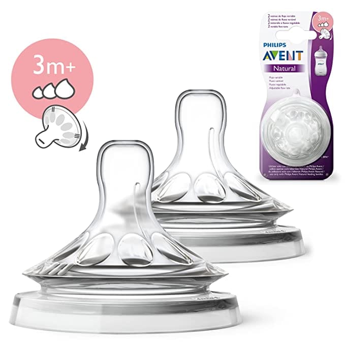 Philips Avent Natural Response Teats Variable Flow 3M+ (Set of 2) SCY964/02