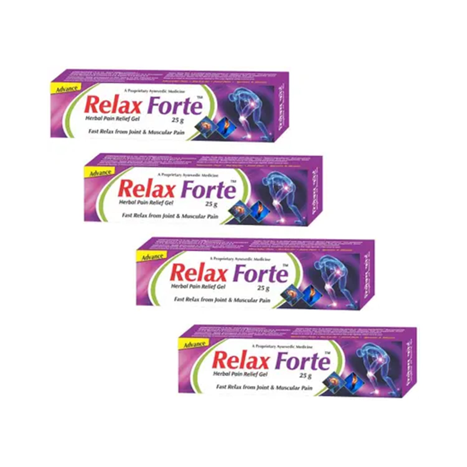 Surjichem Relax Forte Gel 25 gm (Pack of 4)