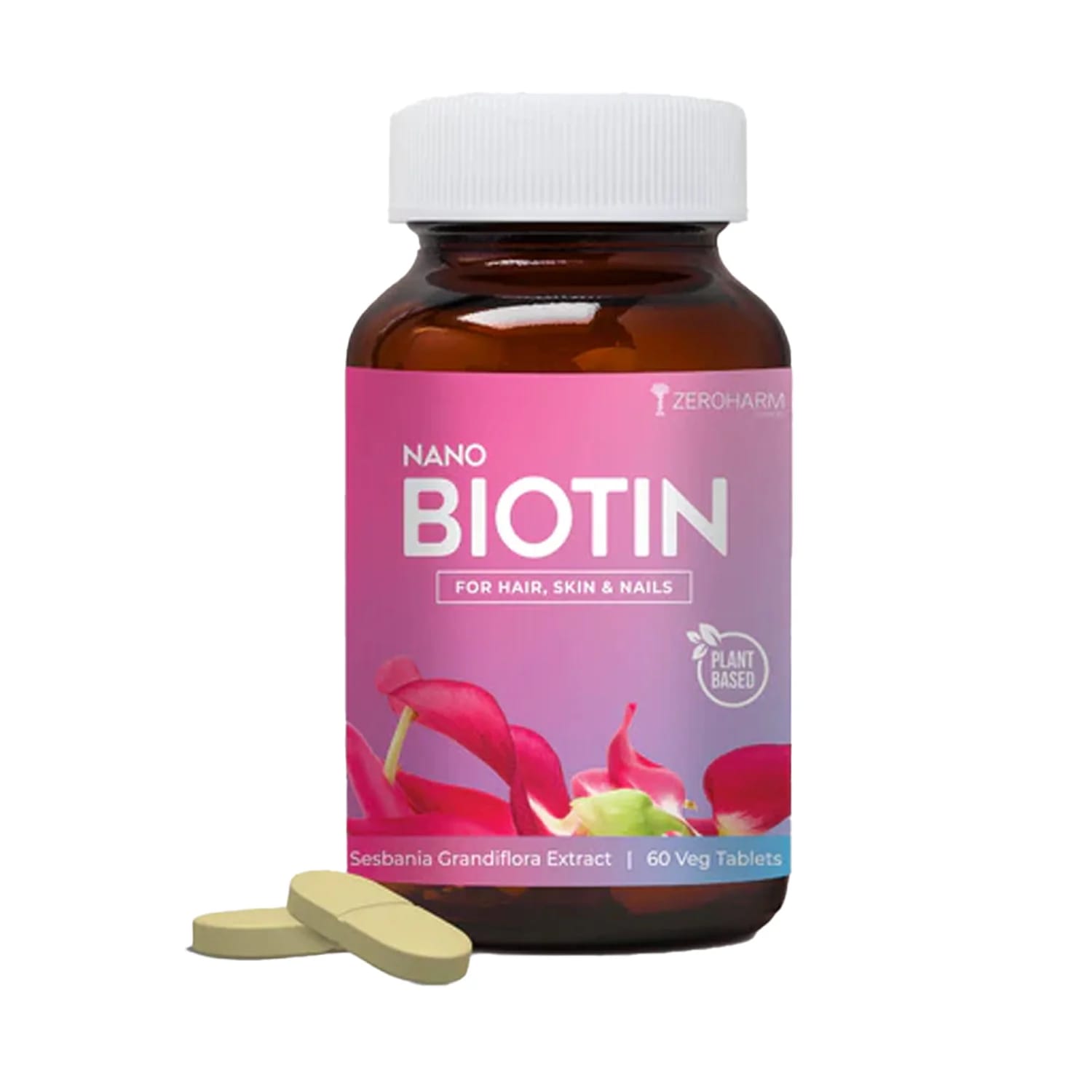 ZeroHarm Nano-Biotin 30mcg Tablet - 60 Tablets
