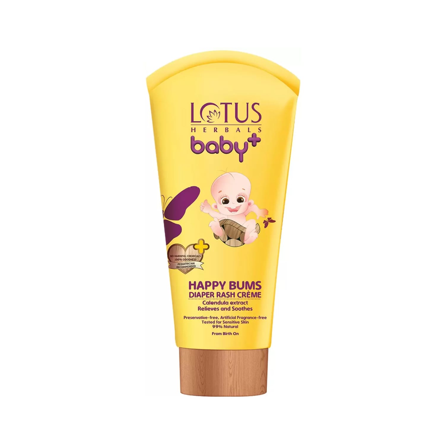 Lotus Herbals Baby Plus Happy Bums Diaper Rash Cream – 100g