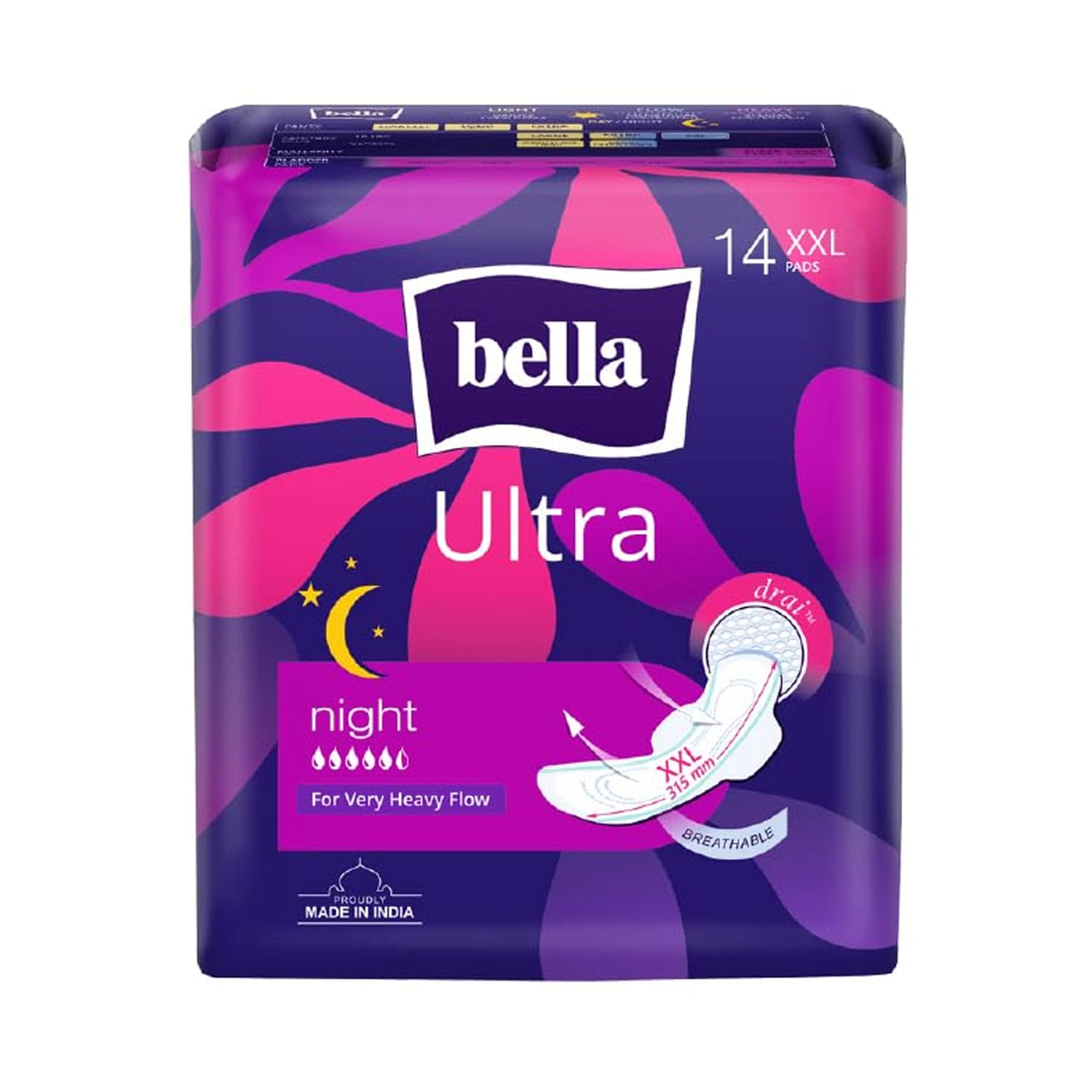 Bella Ultra Drai Night - XXL (14pcs)