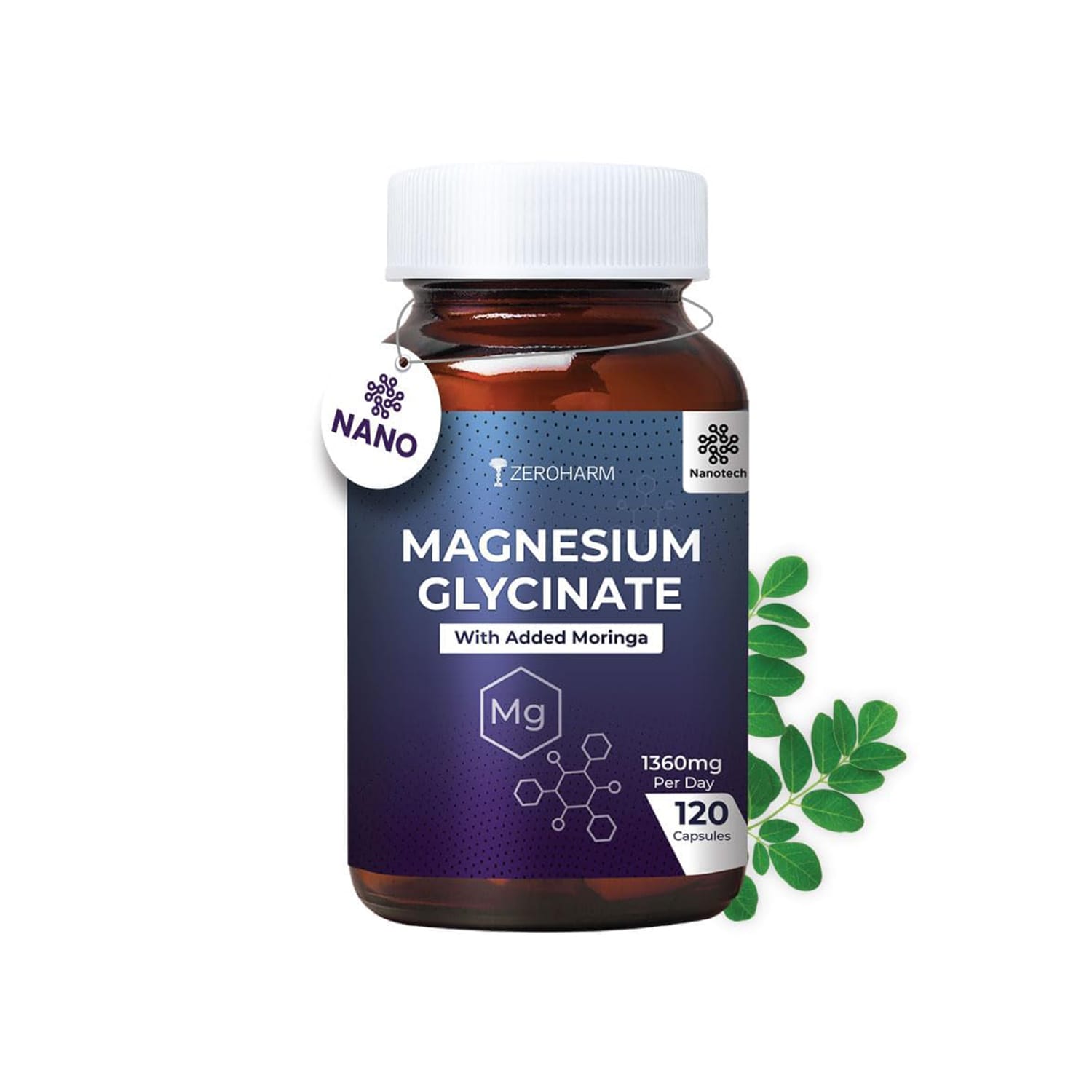 Zeroharm Magnesium Glycinate Capsules (120 Nos)