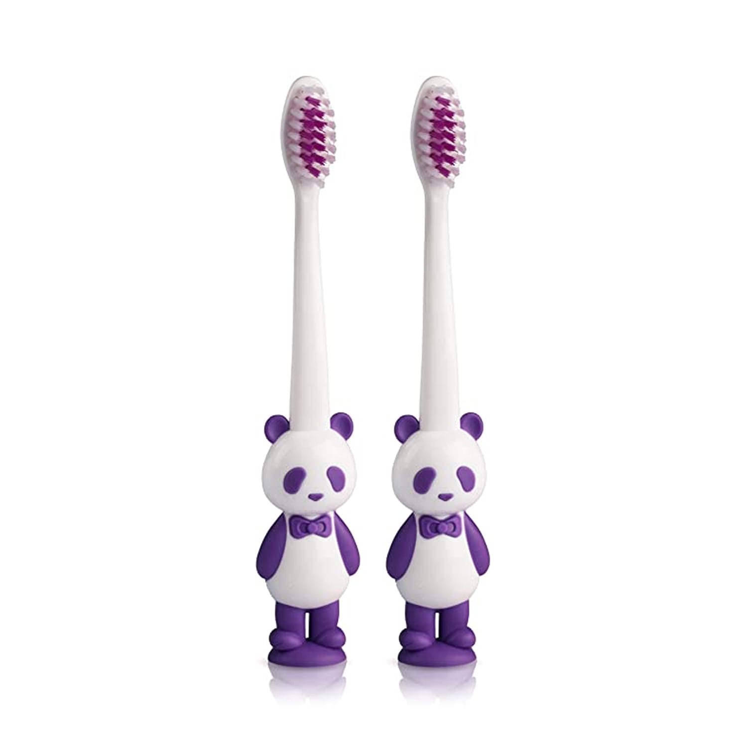 Luvlap Panda Baby Toothbrush (assorted colors) - Pack of 2
