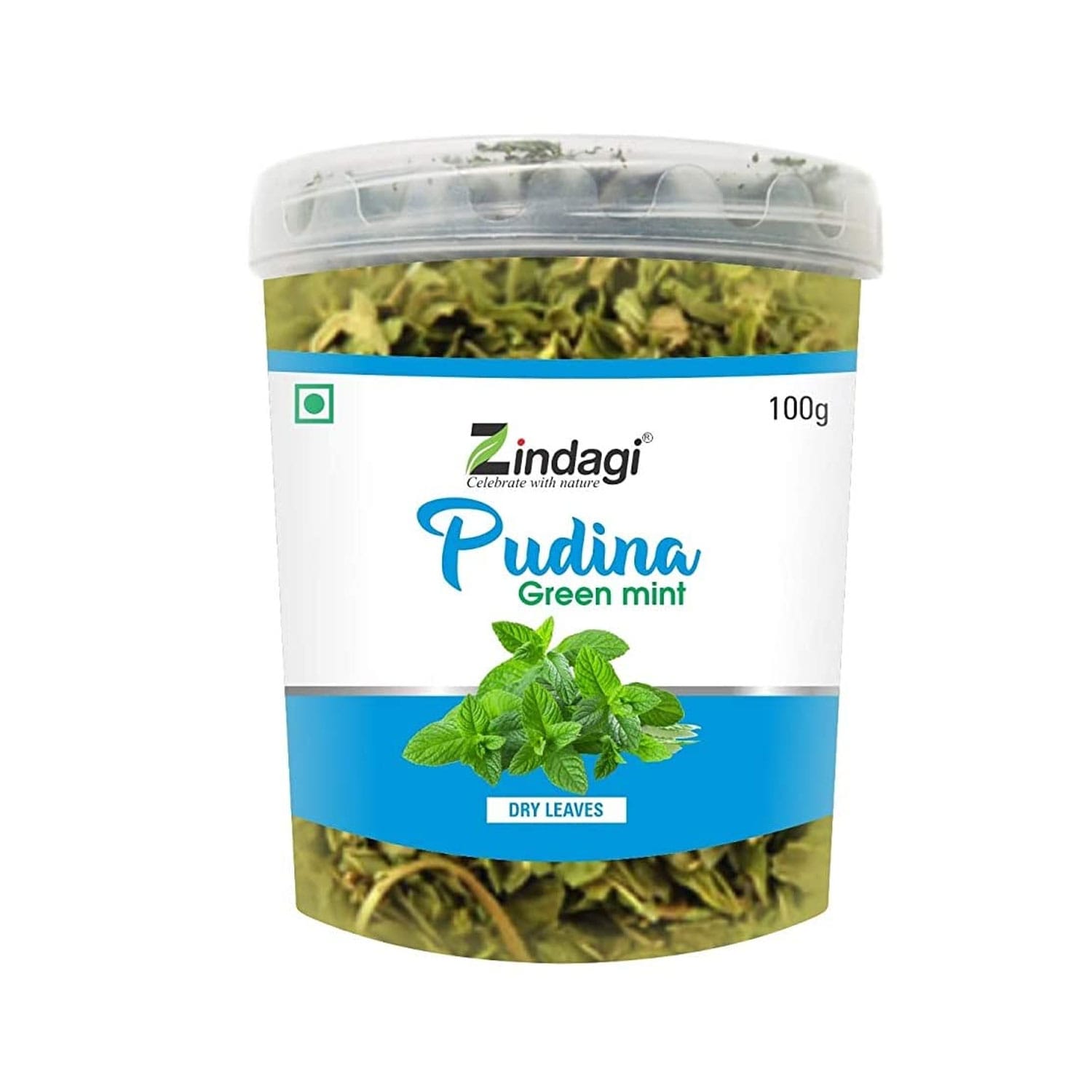Zindagi Pudina Green Mint Dry Leaves - 100gm