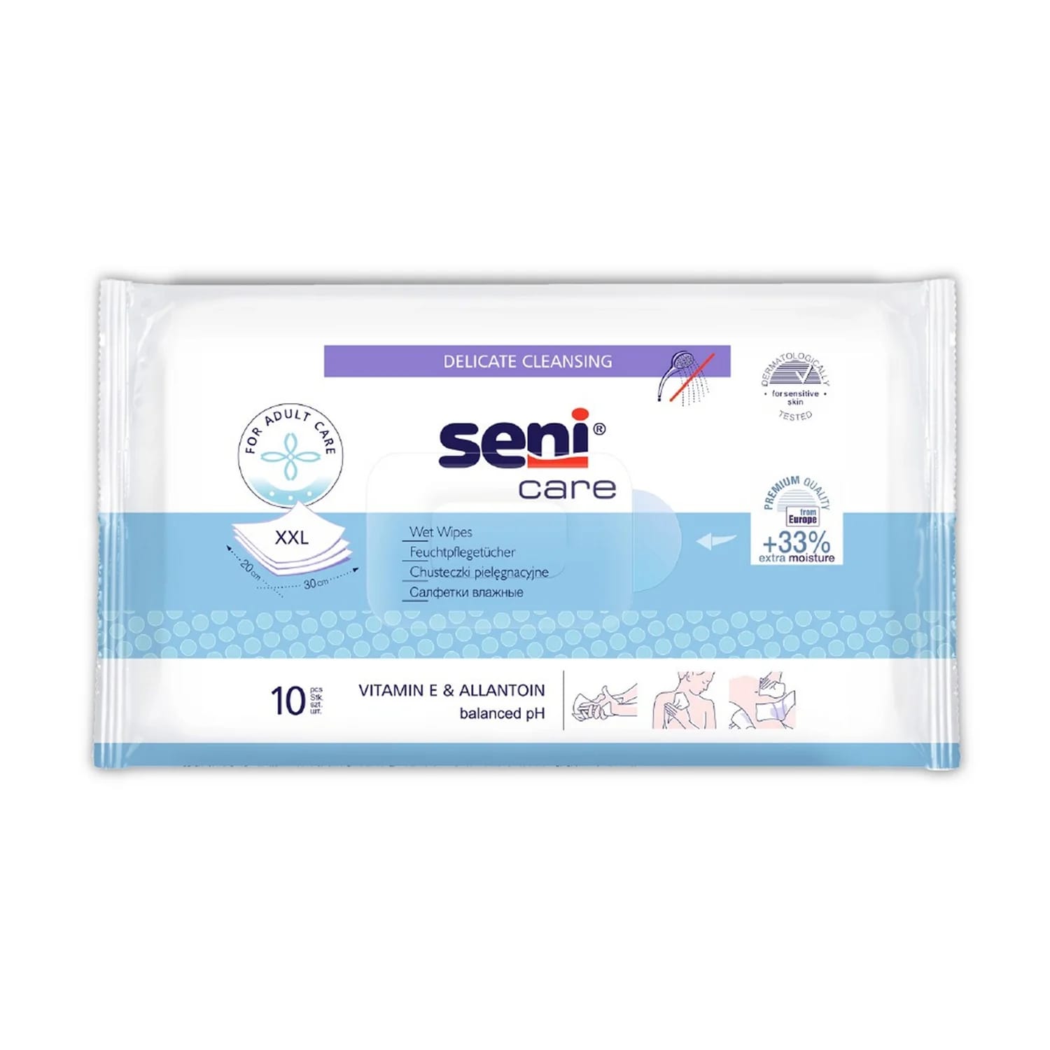 Seni Wet Wipes (10 Pieces)