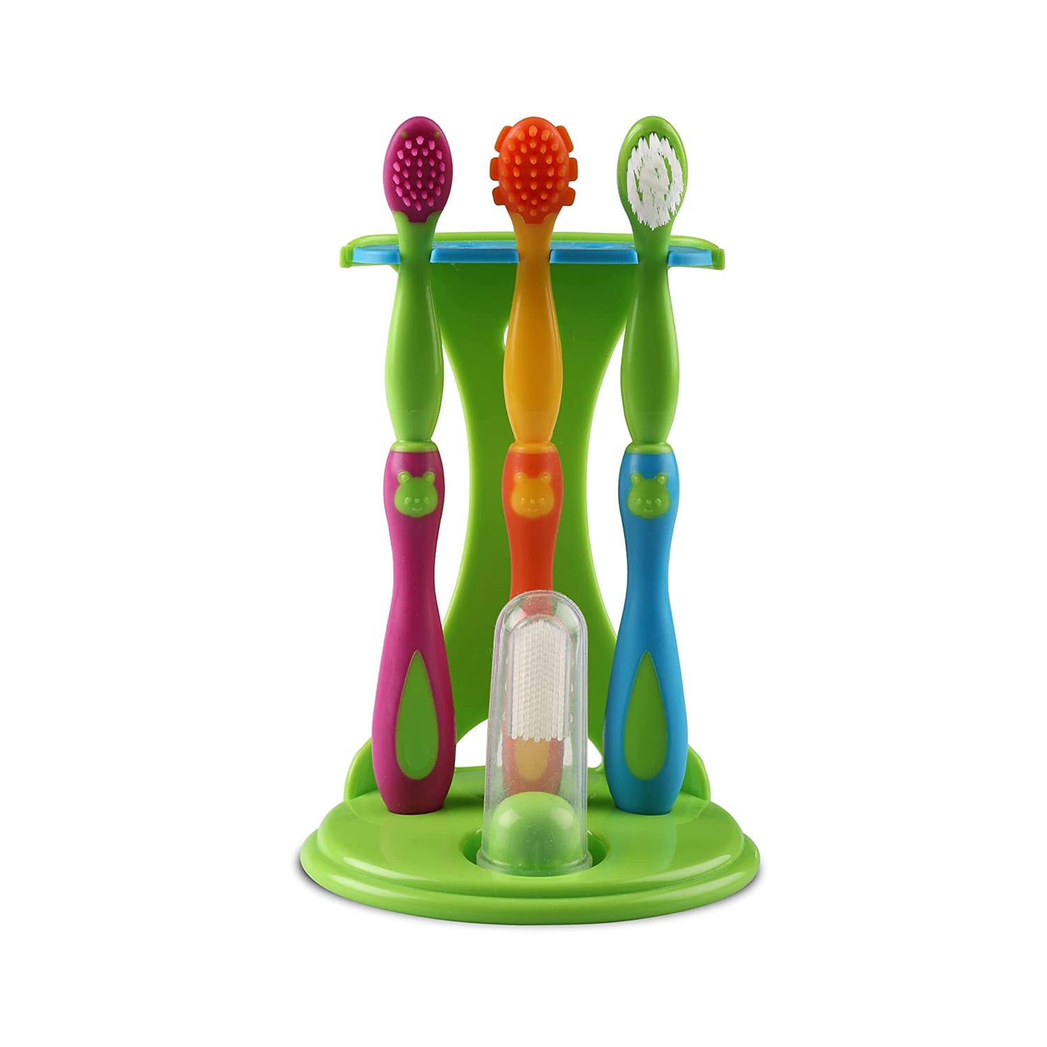 LuvLap 4 Stage Baby Oral Care Training Toothbrush Set (M.No 19177)