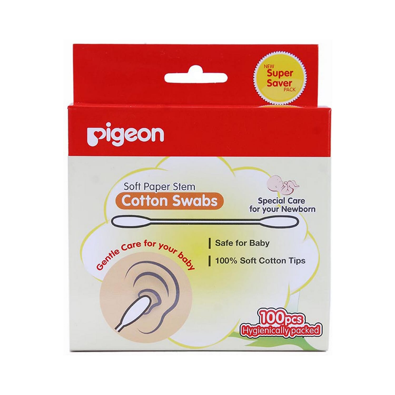 Pigeon Cotton Swabs Box 100 Pcs
