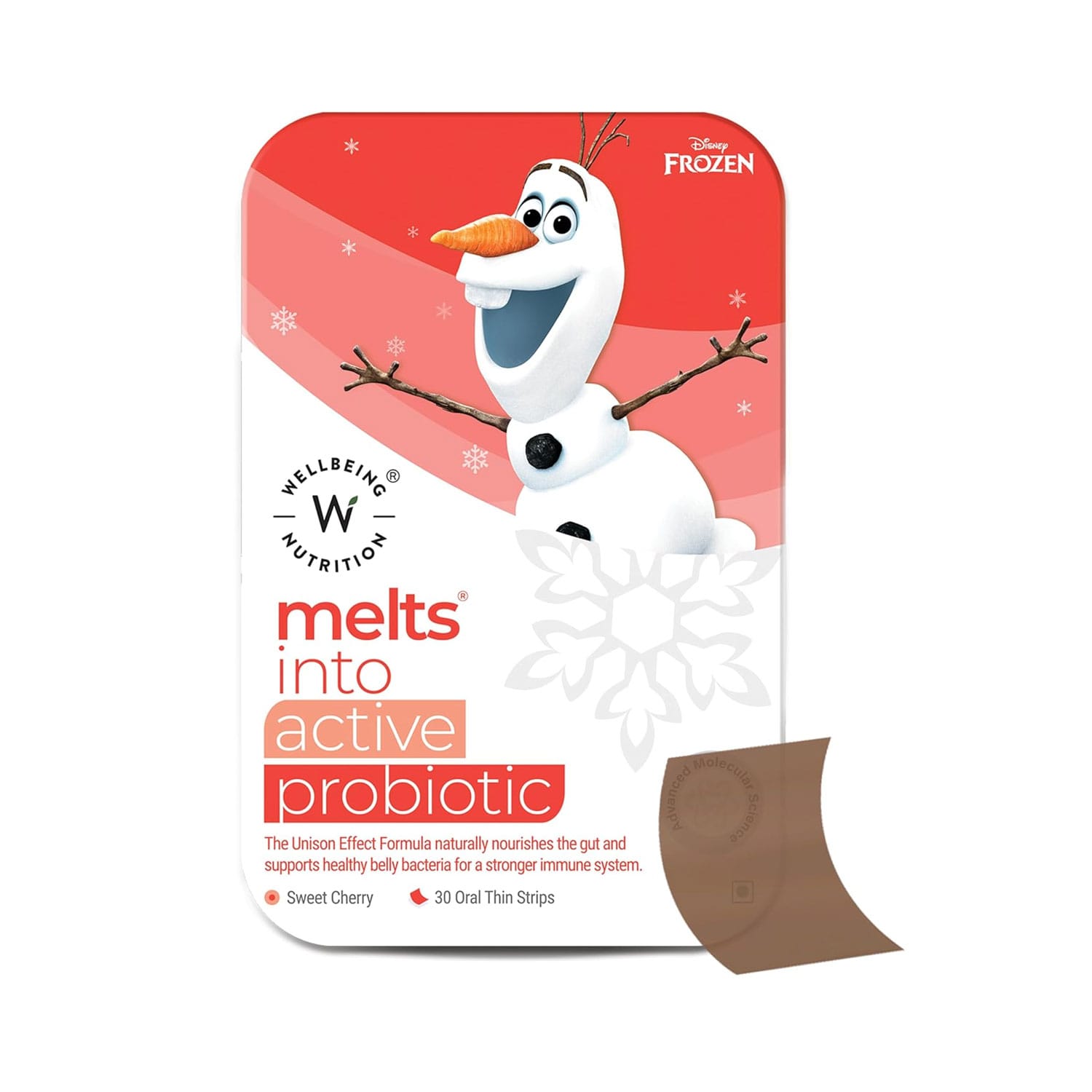 Wellbeing Nutrition Frozen Melts Into Active Probiotics- 30 Strips