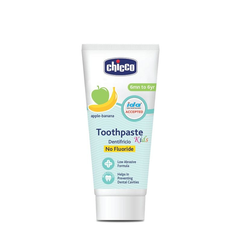 Chicco Toothpaste AppleBanana - No Fluoride (6m+) (50ml)