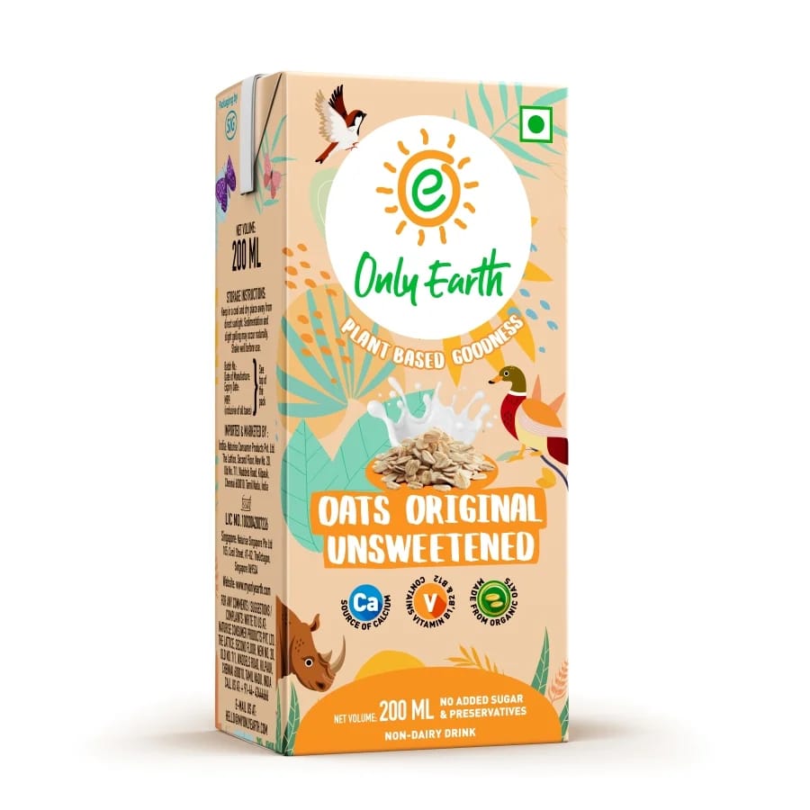 Only Earth Oats Original Unsweetened Drink 200ml