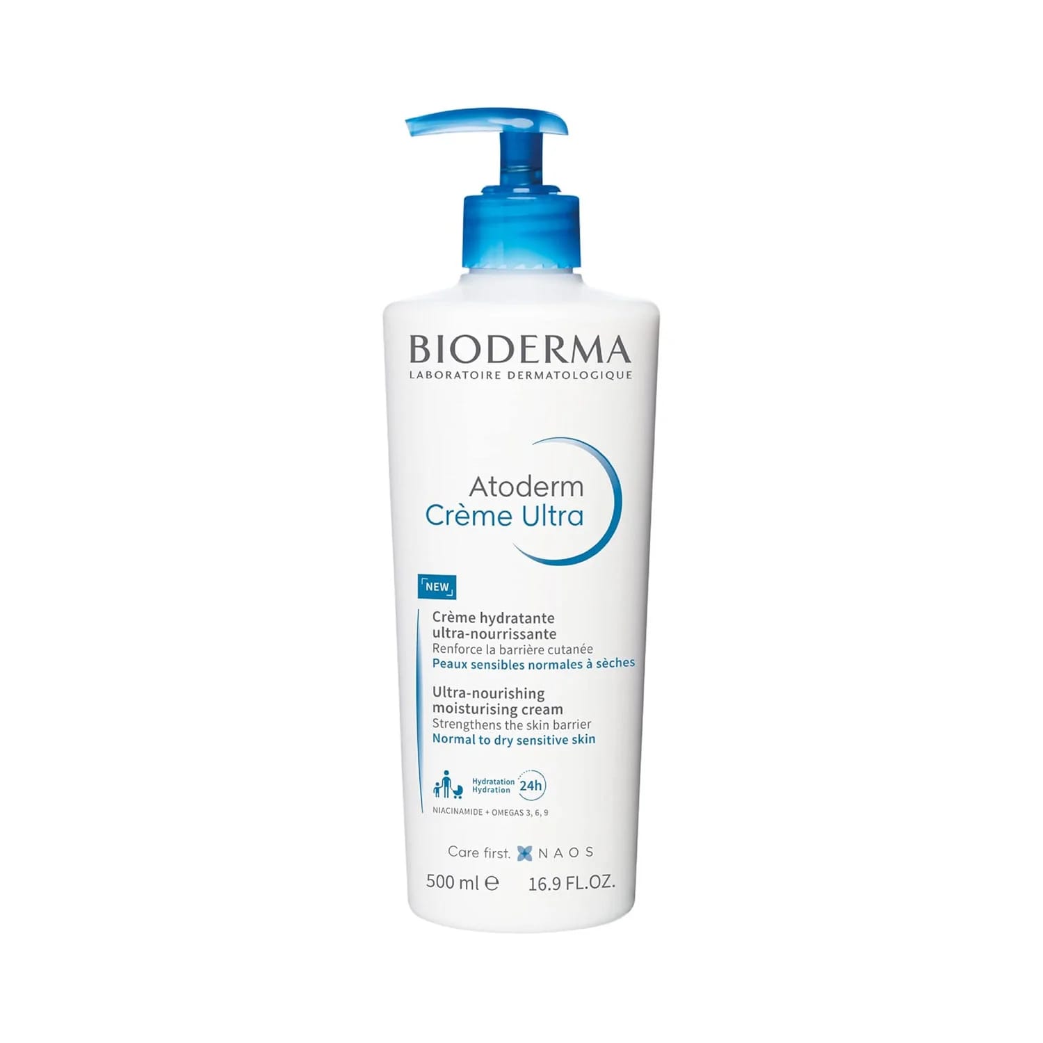 Bioderma Atoderm Creme Ultra-Nourishing - Moisturizer for Normal to Sensitive Dry Skin, 500ml