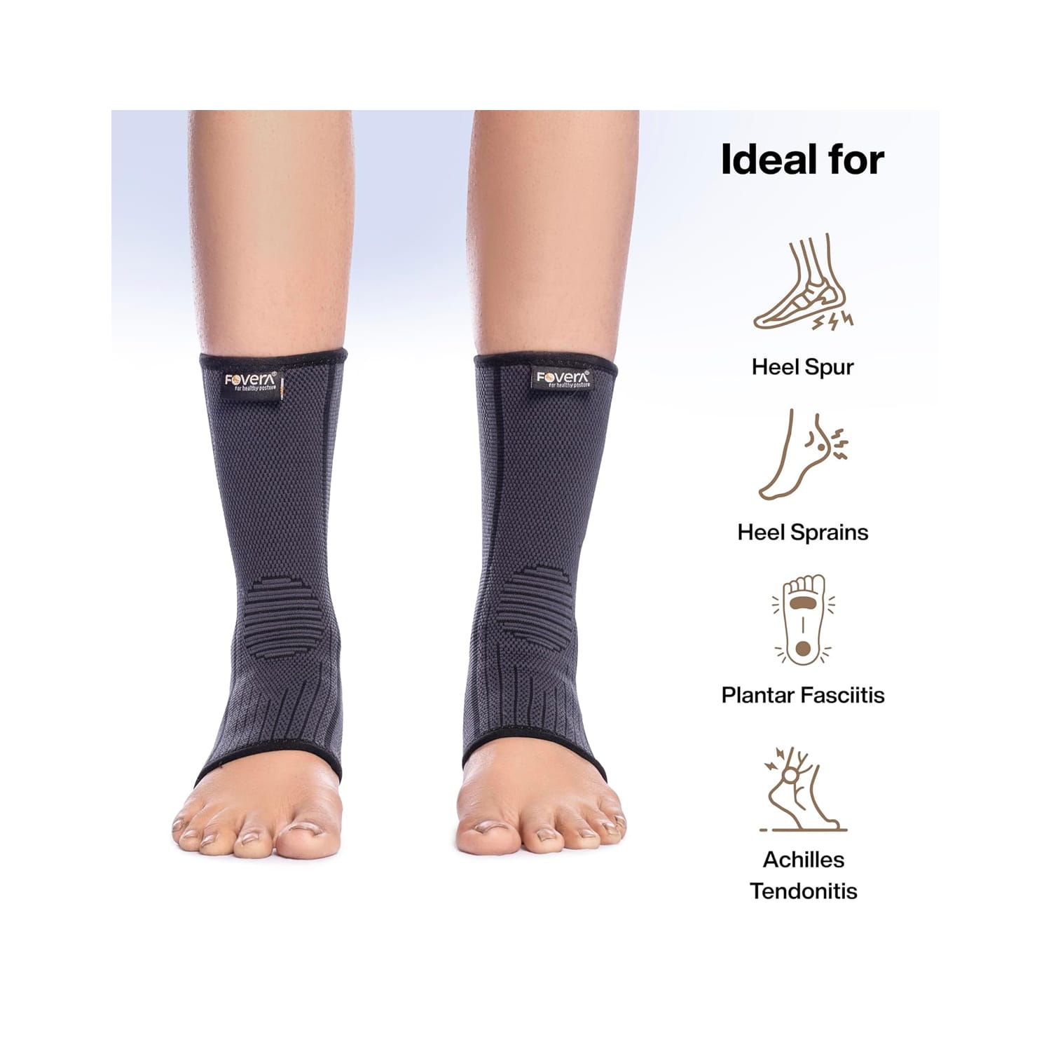 Fovera Ankle Compression Sleeve (Large)