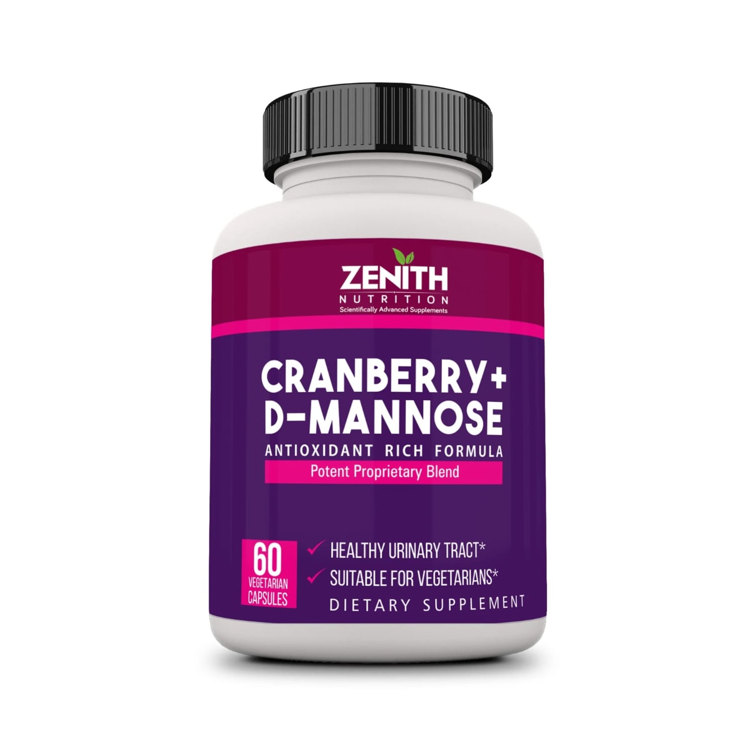 Zenith Cranberry + D-Mannose 60 Veg Capsules
