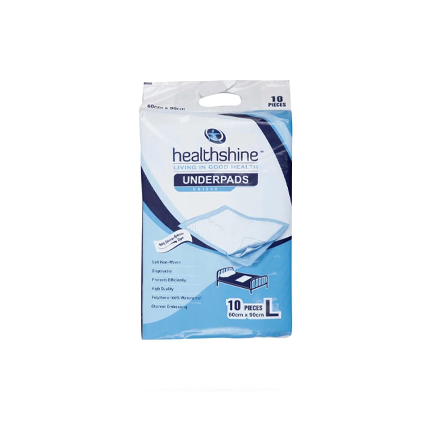 Healthshine Adult Underpads Large 10 Pieces (60cm x 90cm)