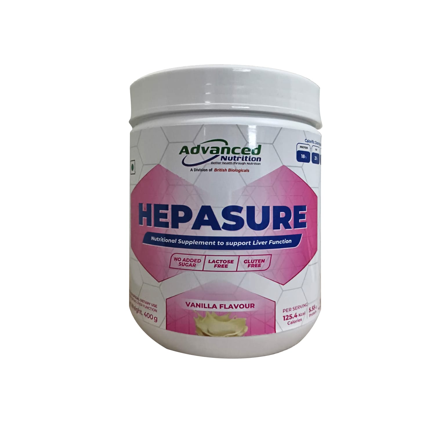 Hepasure Nutritional Supplement Powder For Liver Function 400g (Vanilla Flavour)