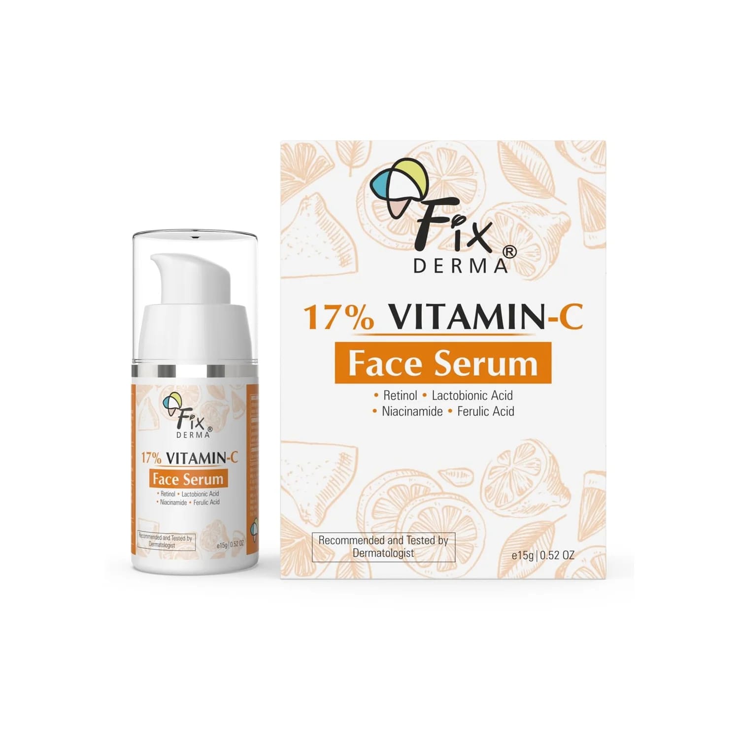 FixDERMA 17% Vitamin C Face Serum 15g