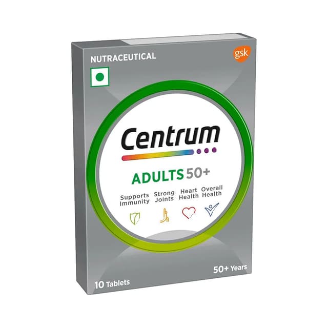Centrum Adults 50+ Multivitamins 10 Tablets